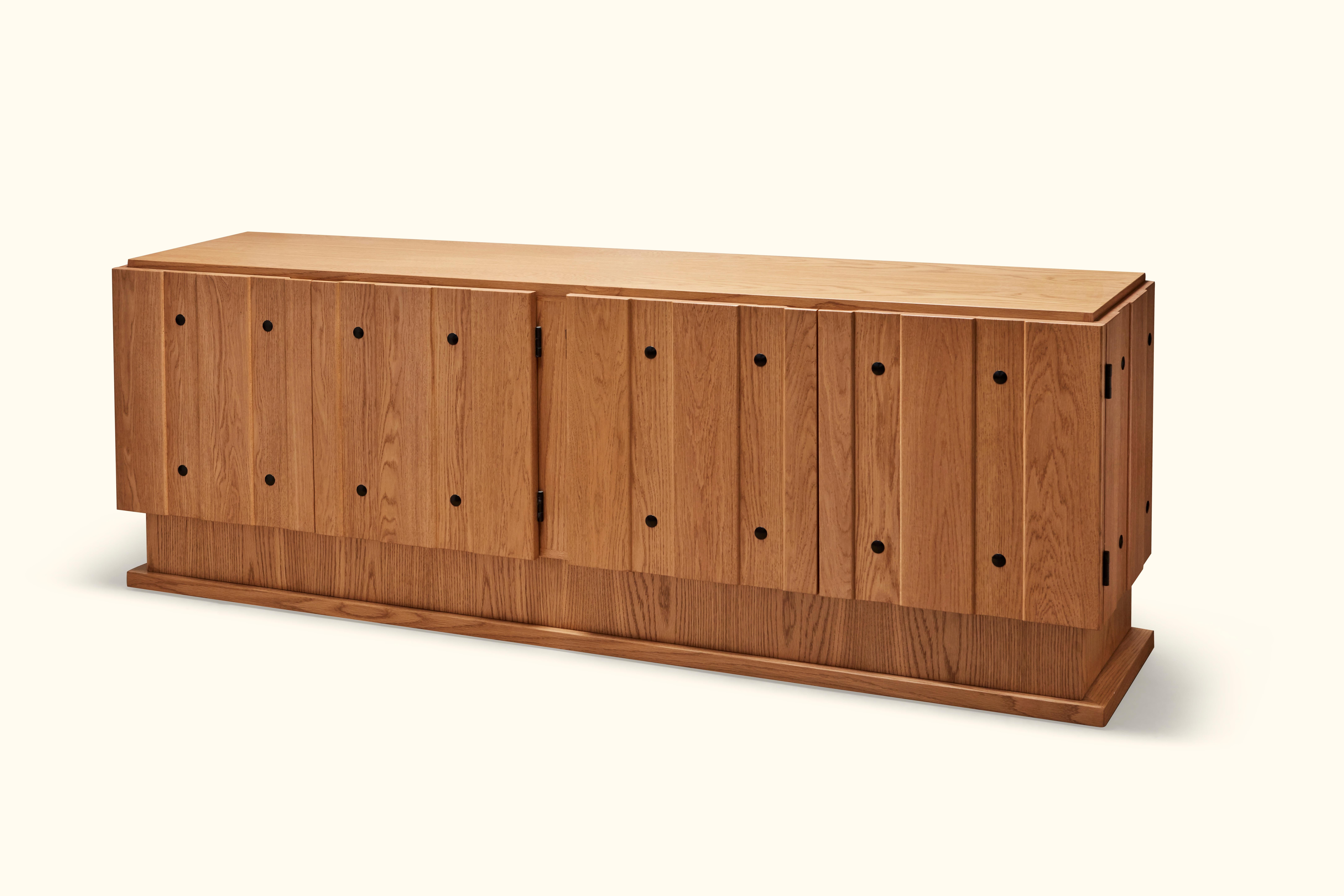 Mid-Century Modern Oiled Oak Ojai Cabinet by Lawson-Fenning