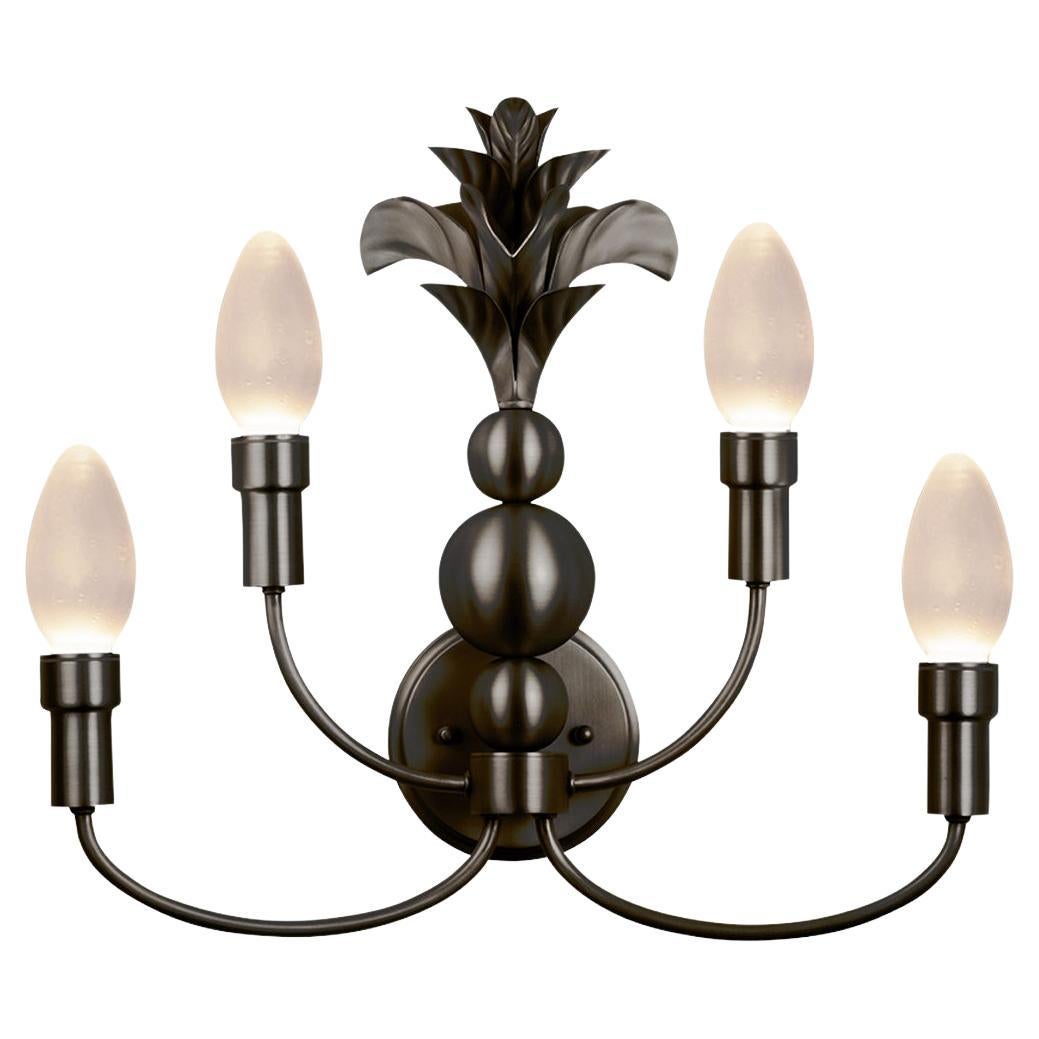 Oiled Solid Brass Maluhia Outdoor Wall Sconce by Elisterno