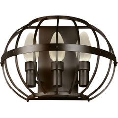 Oiled Solid Brass Terra Prima Outdoor Wall Sconce by Elisterno