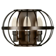 Oiled Solid Brass Terra Prima Outdoor Wall Sconce by Elisterno