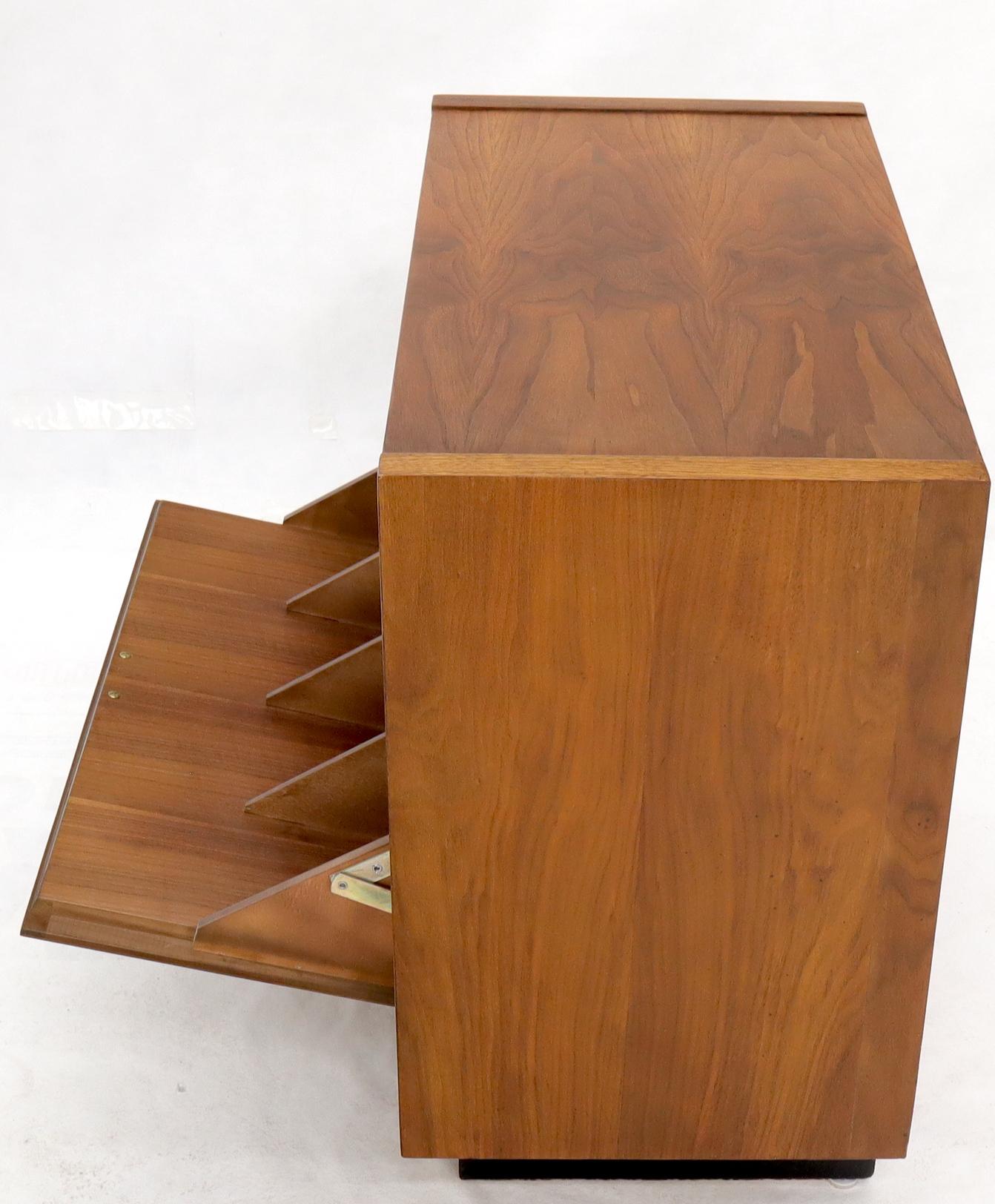 lane drop front record cabinet