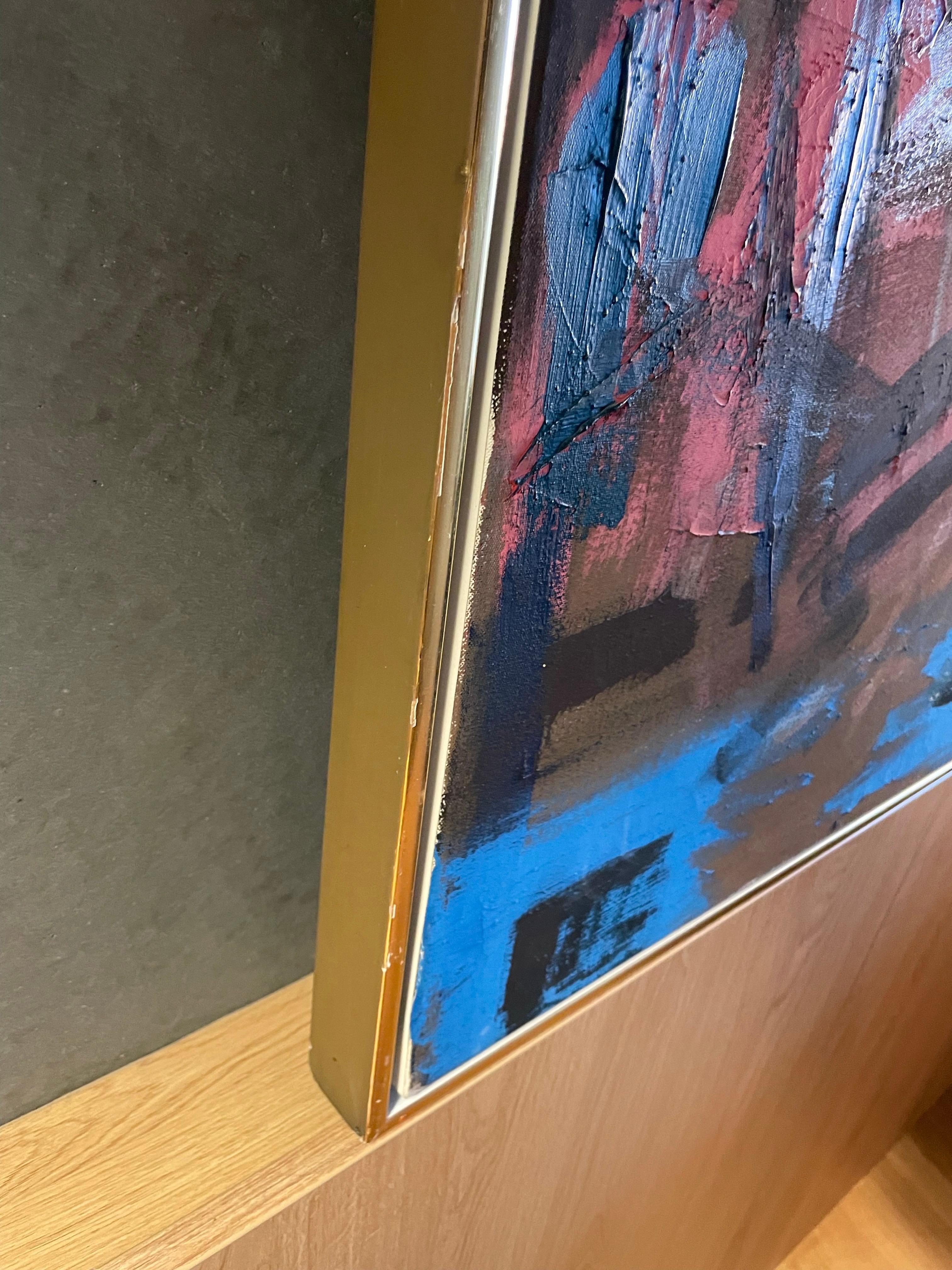Oilpainting from Danish artist Jens Birkemose from 1984 For Sale 5