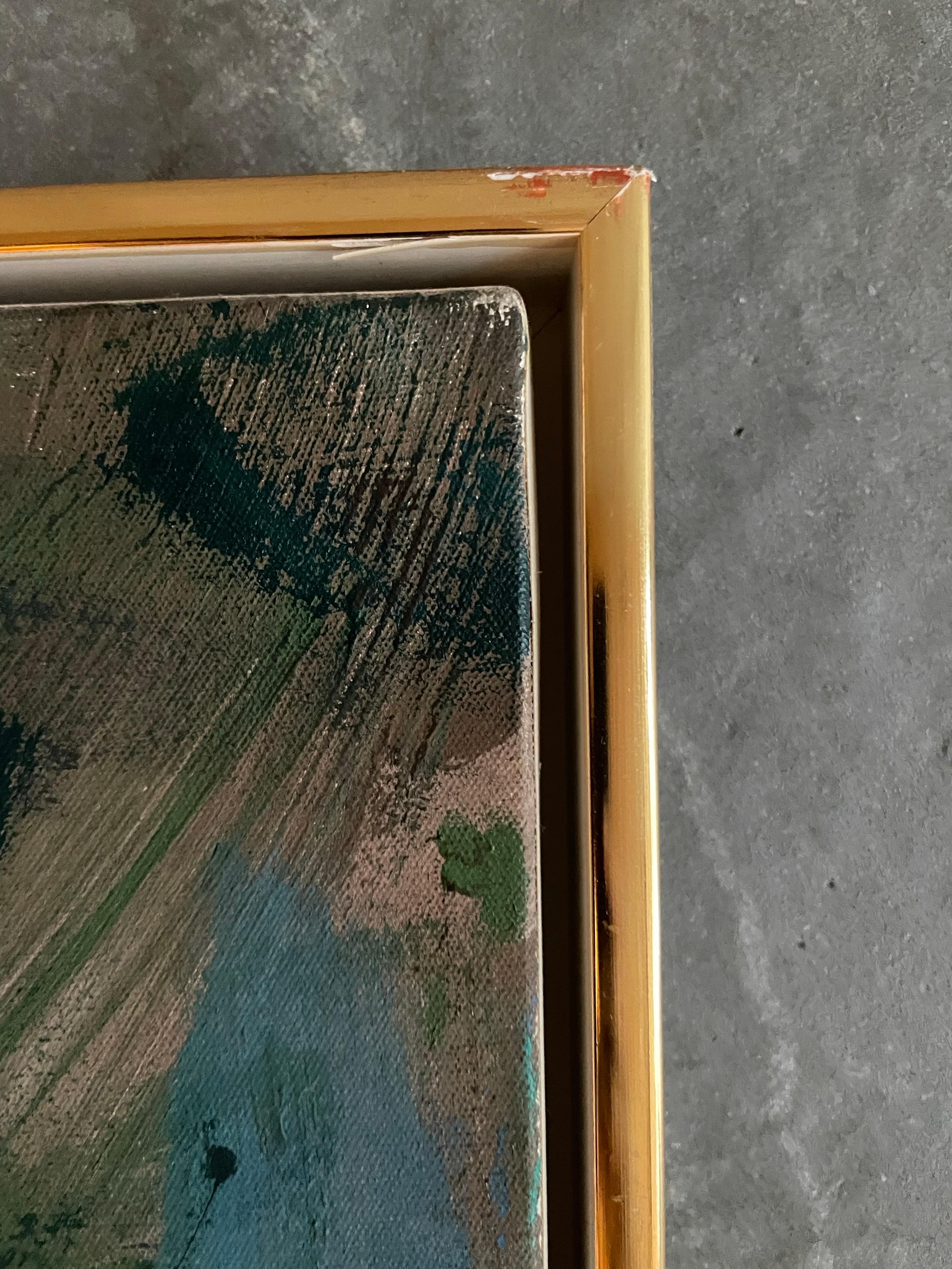 Oilpainting from Danish artist Jens Birkemose from 1984 For Sale 3