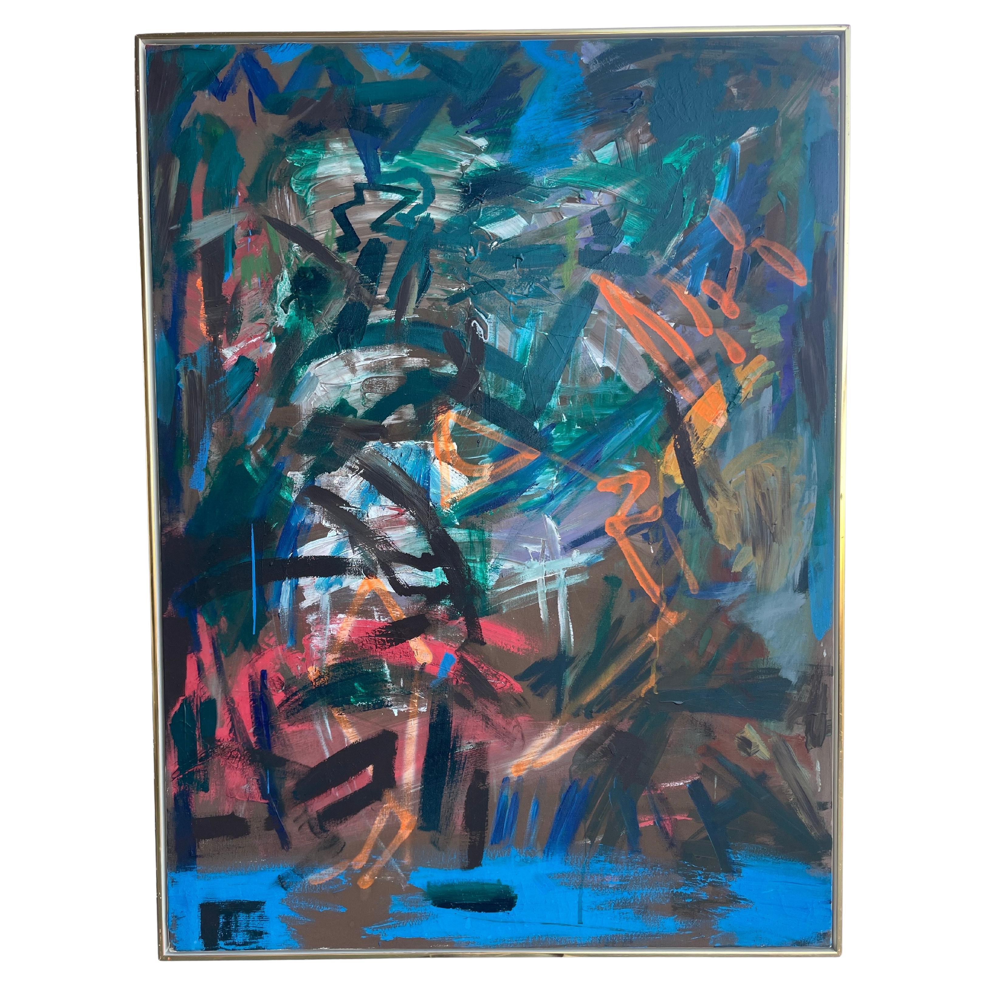 Oilpainting from Danish artist Jens Birkemose from 1984