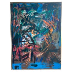 Oilpainting from Danish artist Jens Birkemose from 1984