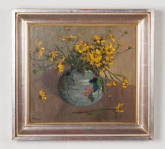 Oilpainting with Flowers by Henri Michaux