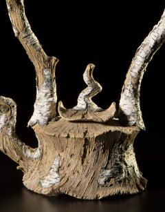 „Oishii-Teekanne“ – Steingutskulptur von Eric Serritella