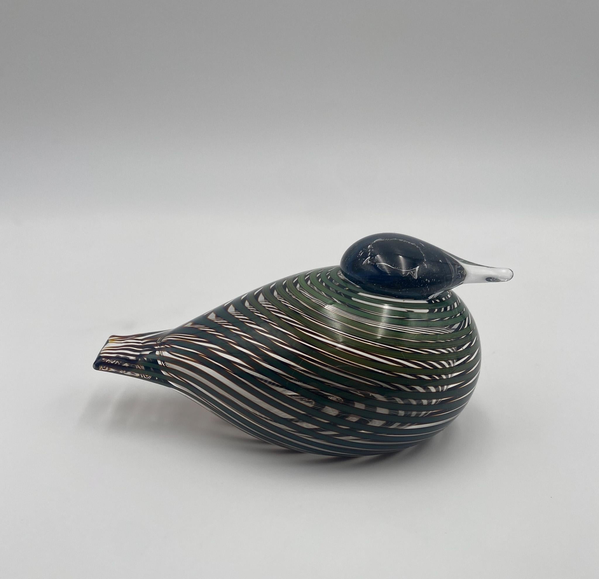 Oiva Toikka Art Glass Bird Sculpture for Iittala of Finland For Sale 8