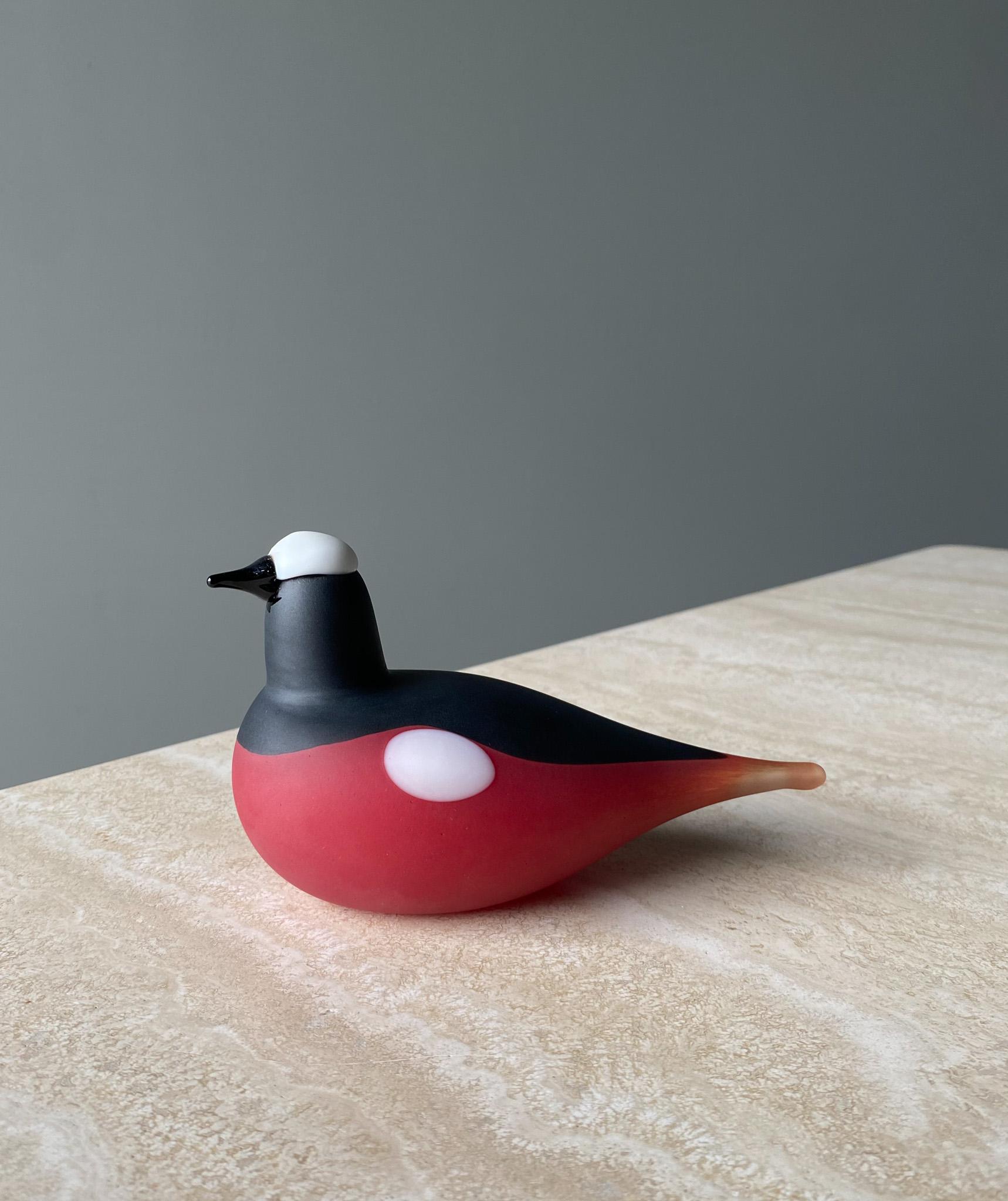 Scandinavian Modern Oiva Toikka Art Glass Bird Sculpture for Iittala of Finland For Sale