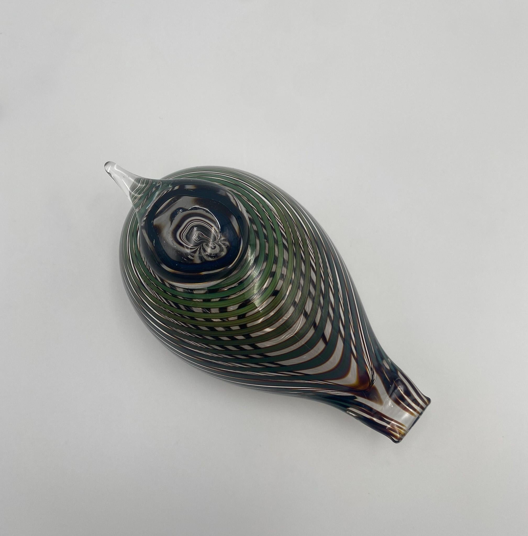 Finnish Oiva Toikka Art Glass Bird Sculpture for Iittala of Finland For Sale