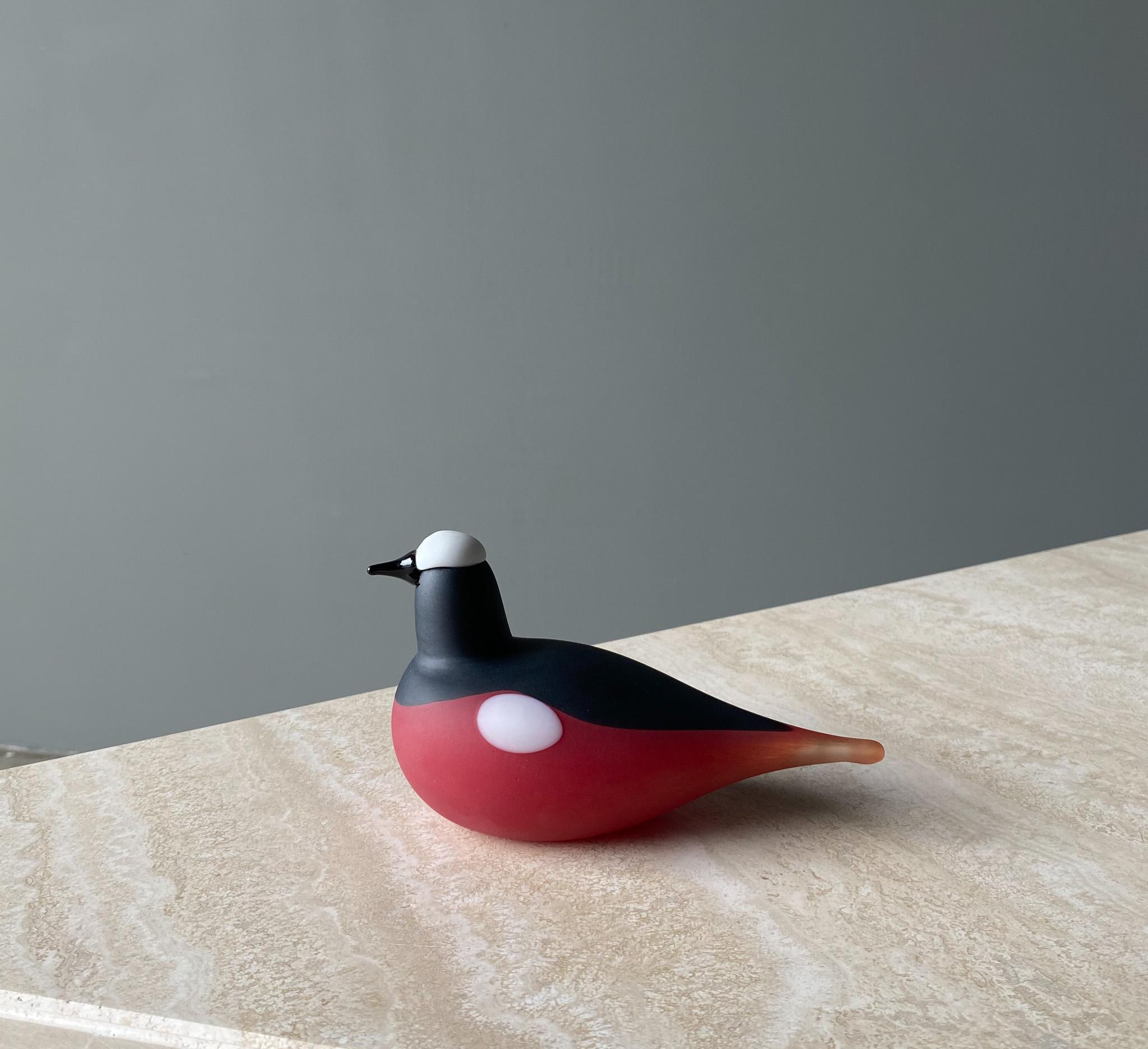 Sculpture d'oiseau en verre d'art Oiva Toikka pour Iittala de Finlande en vente 2