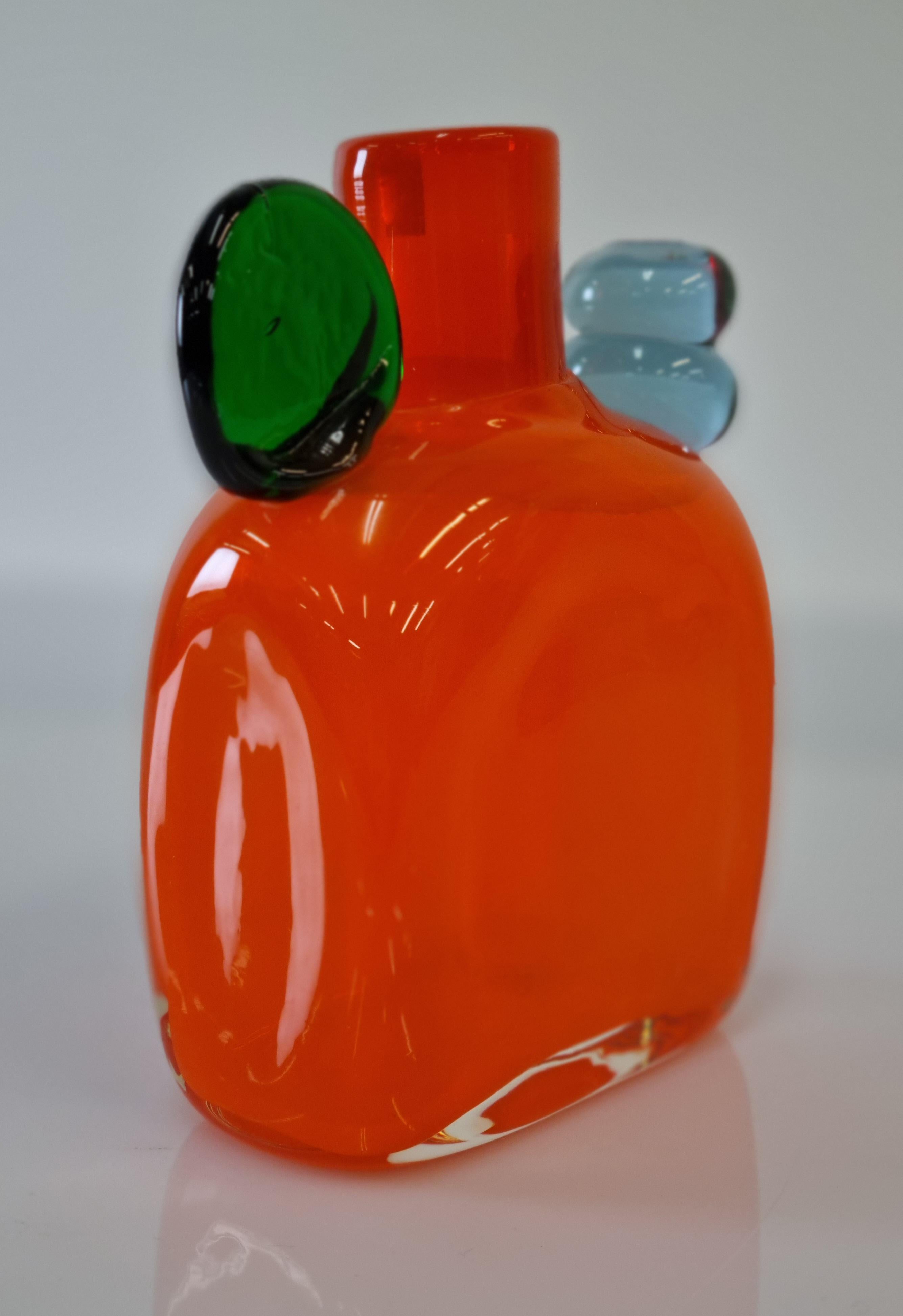 Finnish Oiva Toikka Pampula Bottle 1970s For Sale