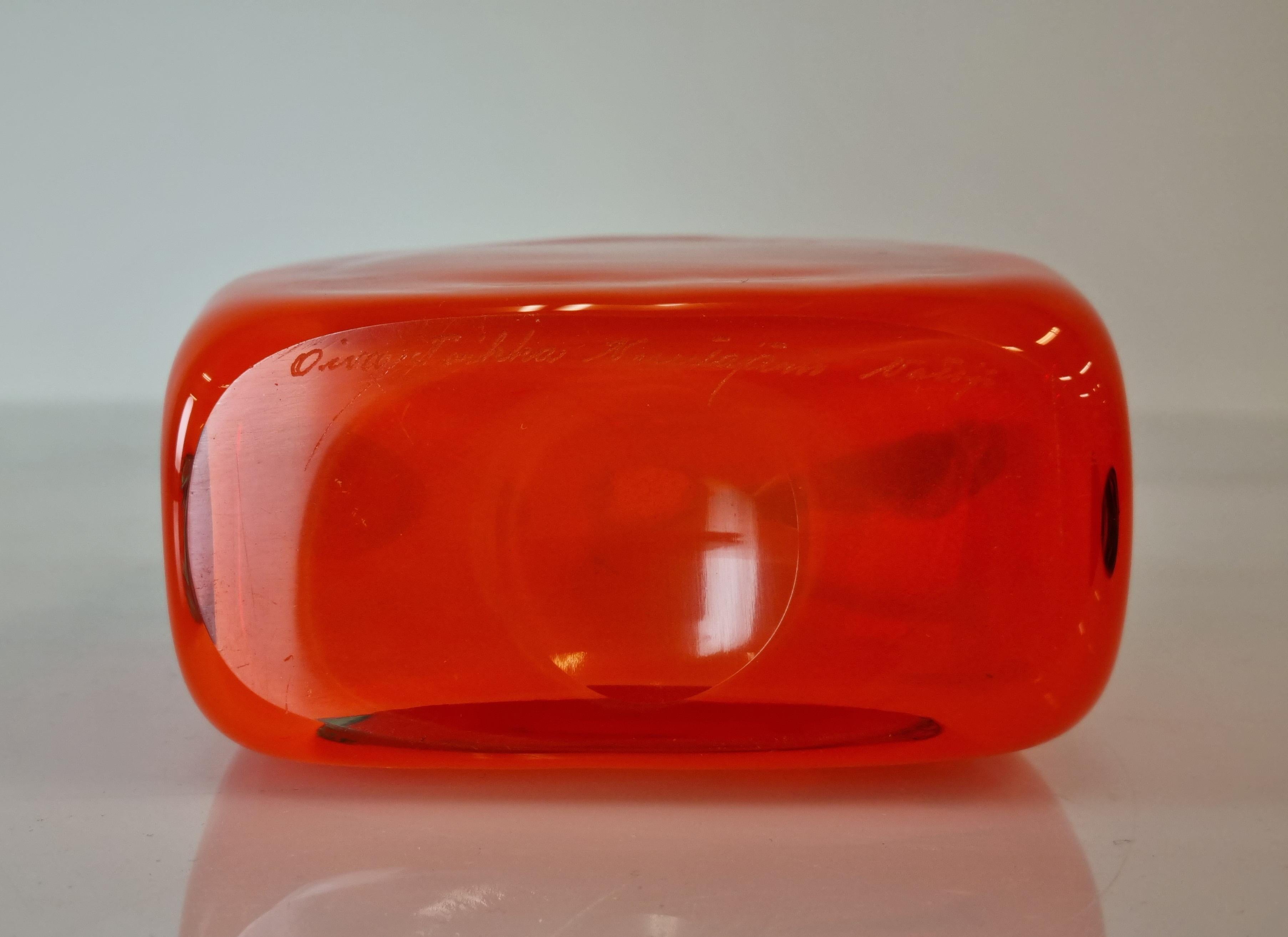 Late 20th Century Oiva Toikka Pampula Bottle 1970s For Sale