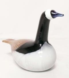 Oiva Toikka for Iittala Danish Modern Glass Barnacle Goose Sculpture