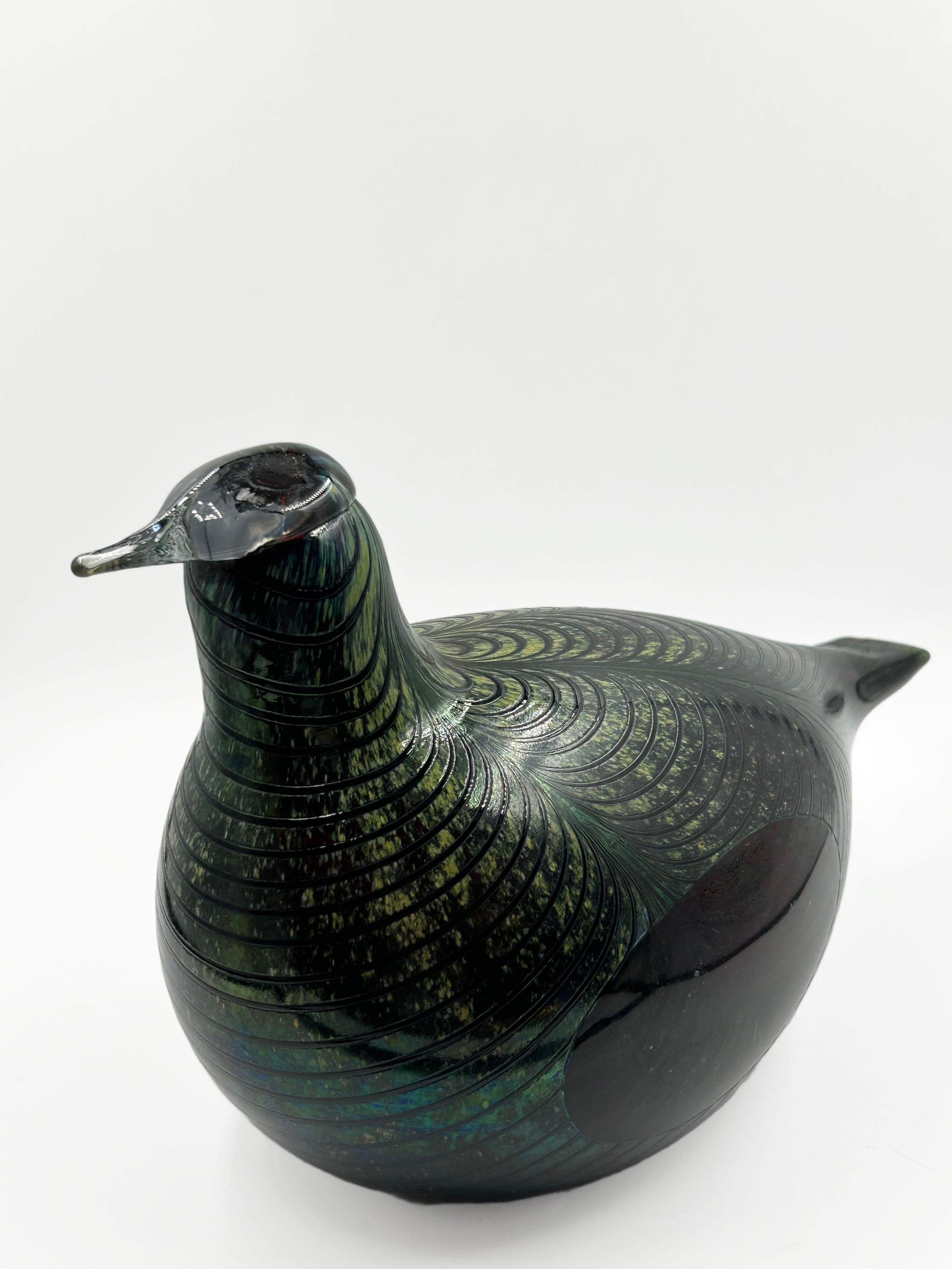 Oiva Toikka for Iittala, Iridescent Glass Dove “Toikka’s Birds” In condizioni buone in vendita a Autonomous City Buenos Aires, CABA