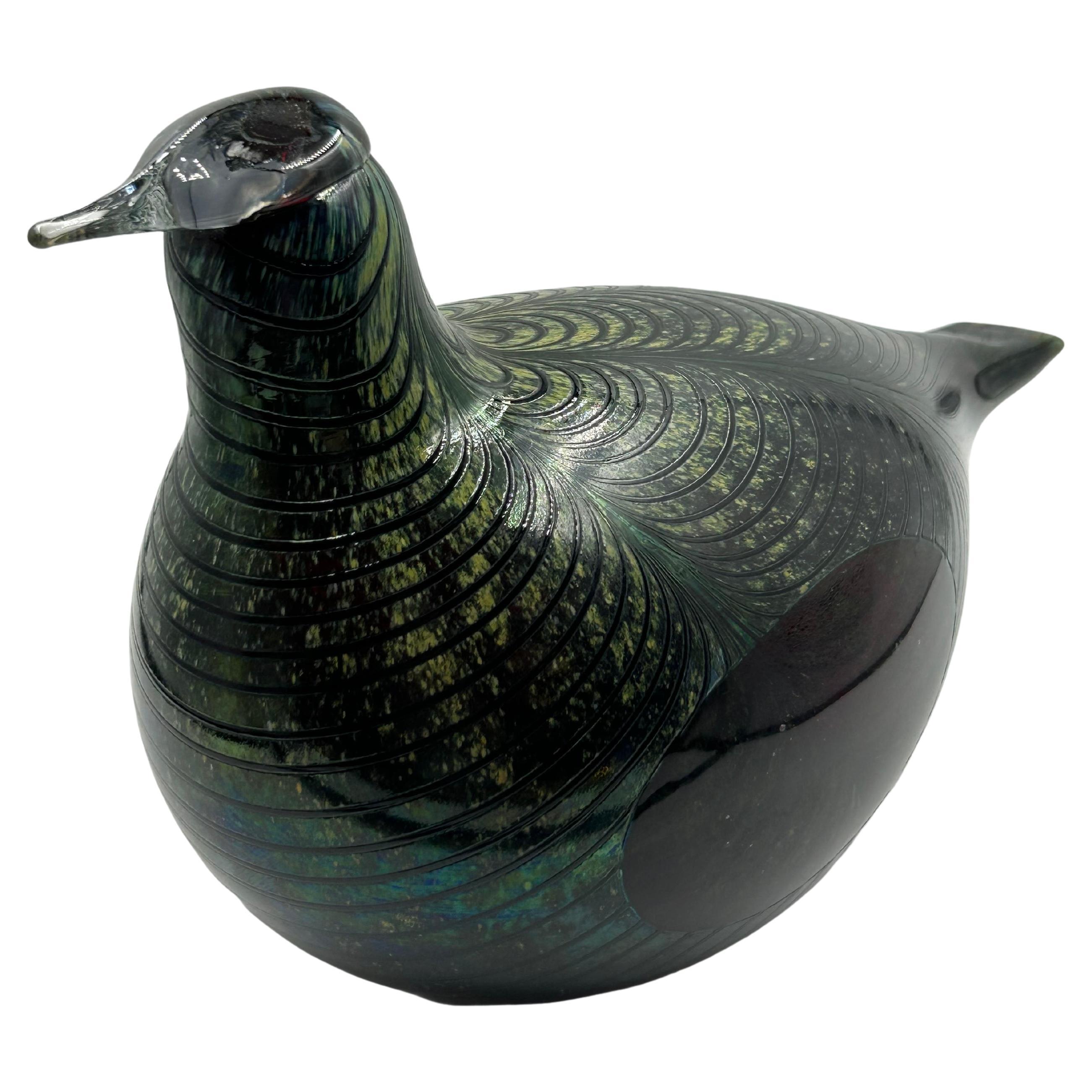 Oiva Toikka for Iittala, Iridescent Glass Dove “Toikka’s Birds”