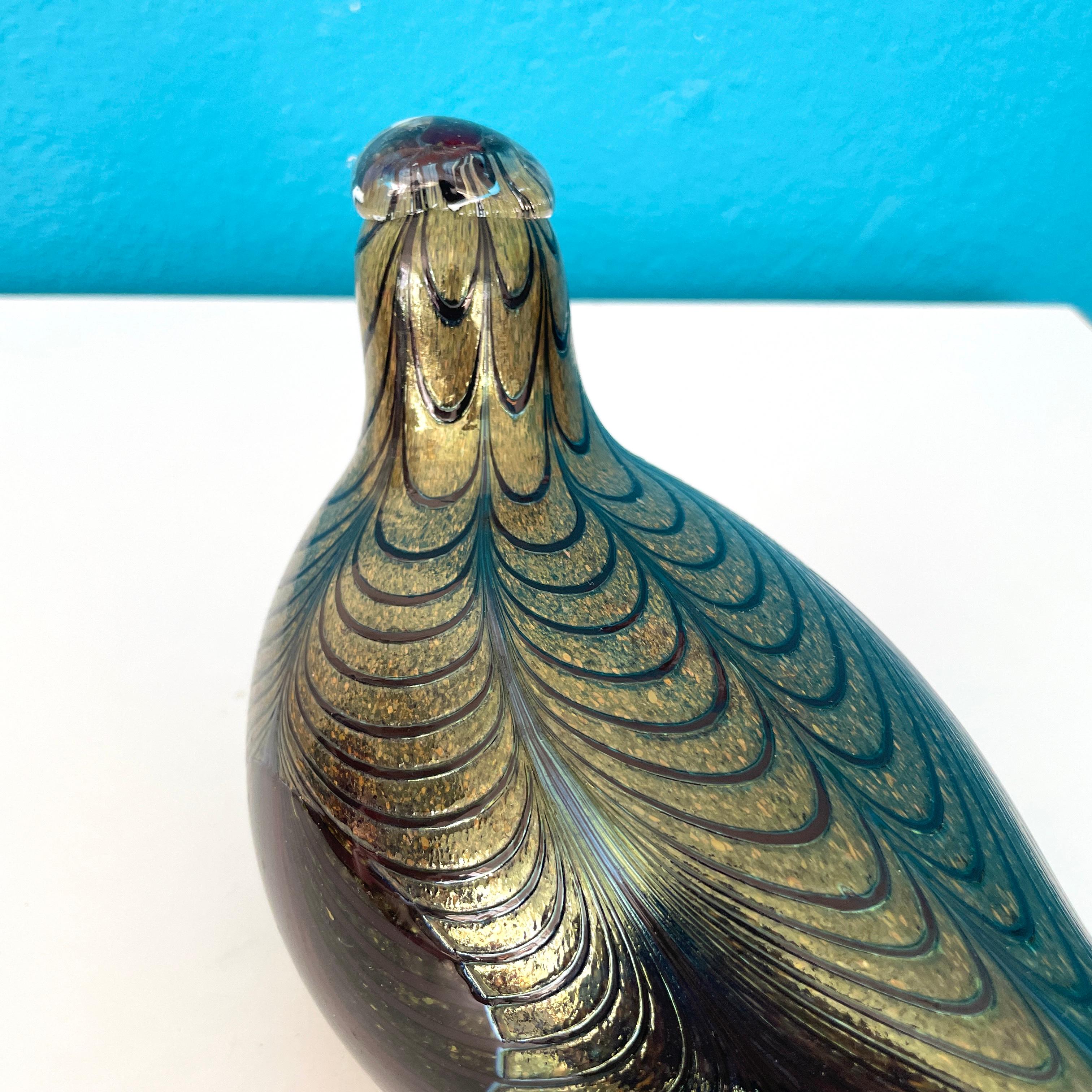 Oiva Toikka Glass Bird Sculpture for Iittala of Finland For Sale 2