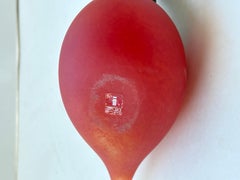 Oiva Toikka glass bird sculpture for Nuutajarvi Notsjo "Redstart"