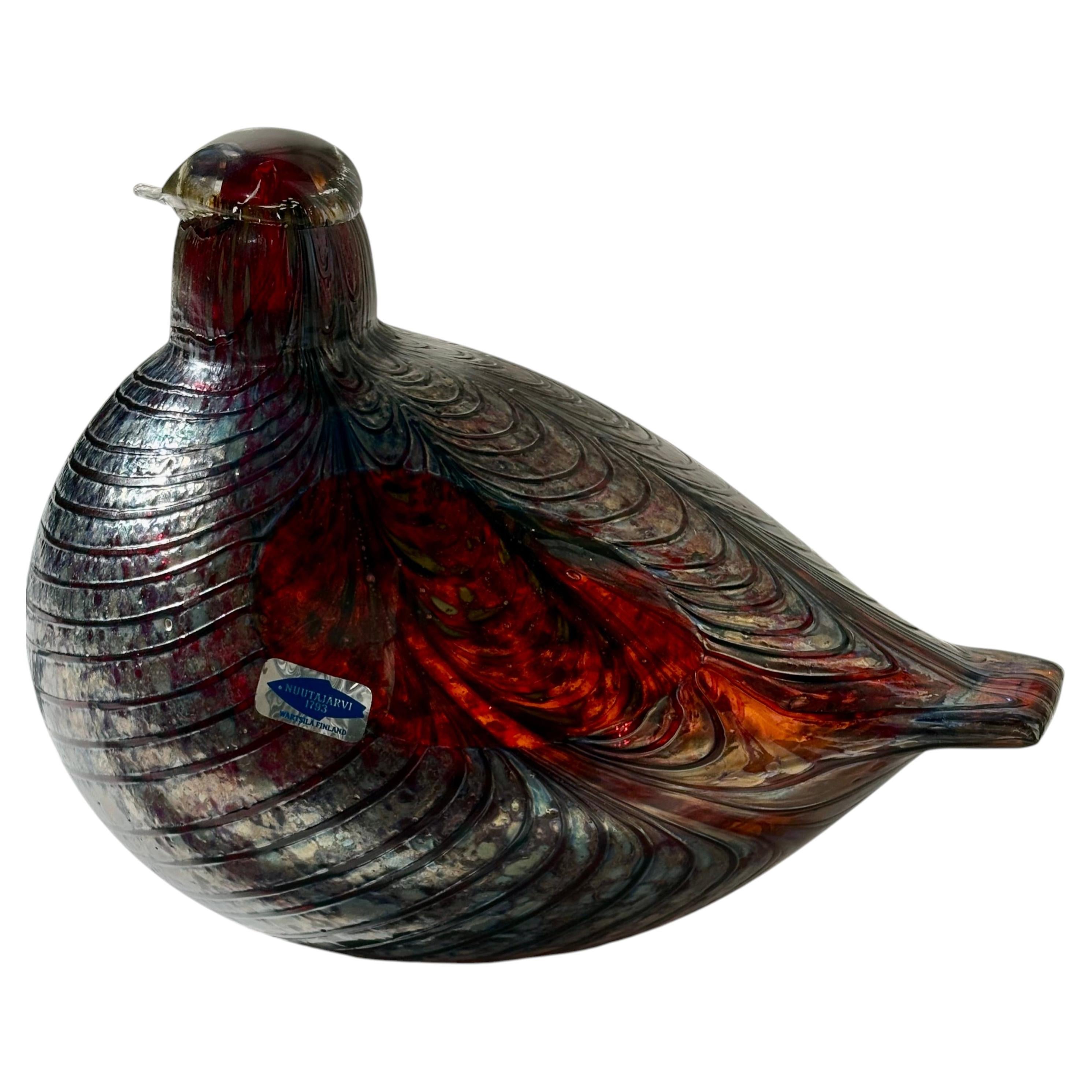 Oiva Toikka Art Glass Bird Sculpture for Iittala of Finland For