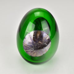 Oiva Toikka "Lakla" Hand-Signed & Limited Green Annual Bird Egg Sculpture, 2015
