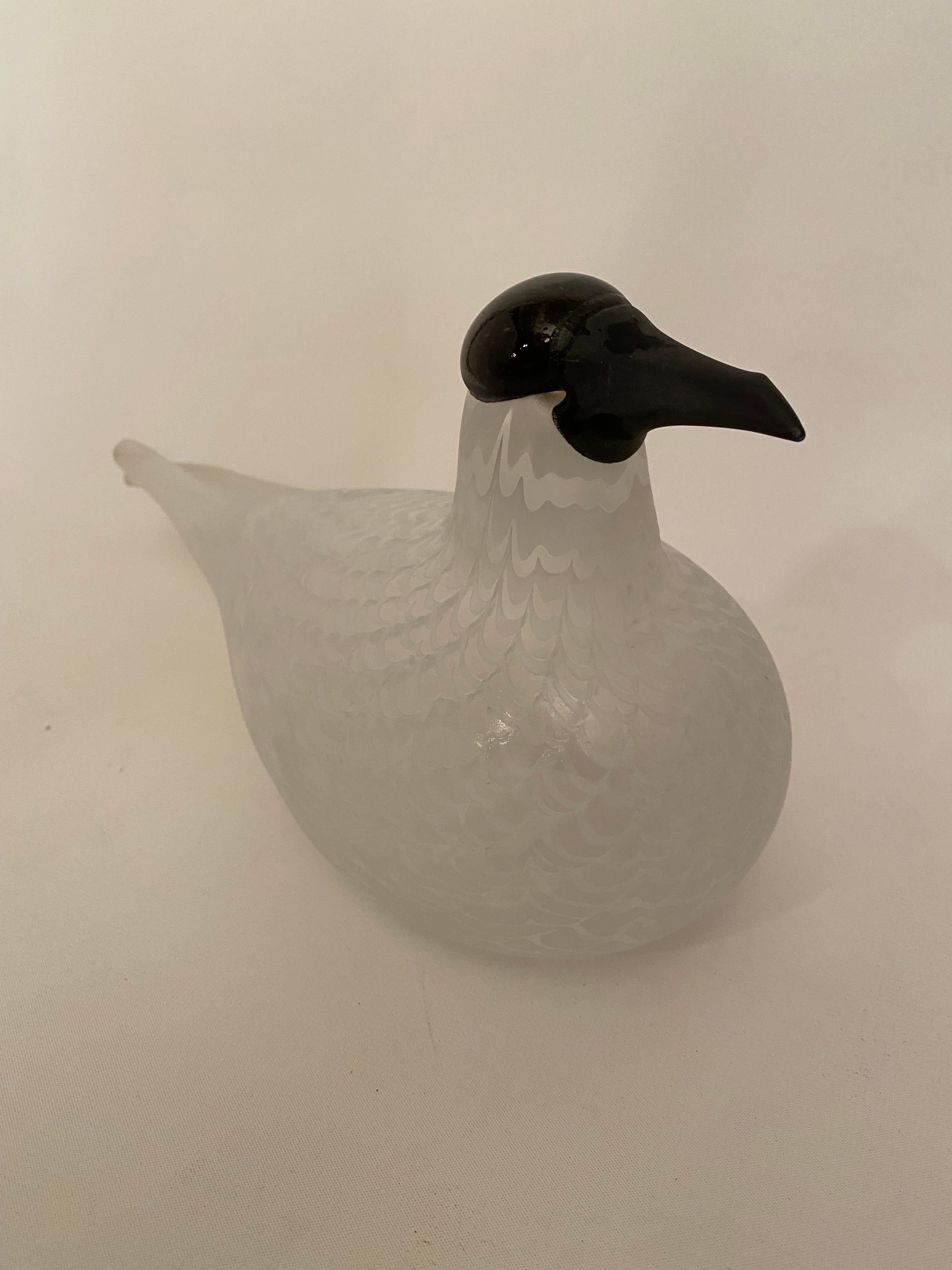 Finnish Oiva Toikka Nuutajarvi Notsjo Glass Bird Sculpture