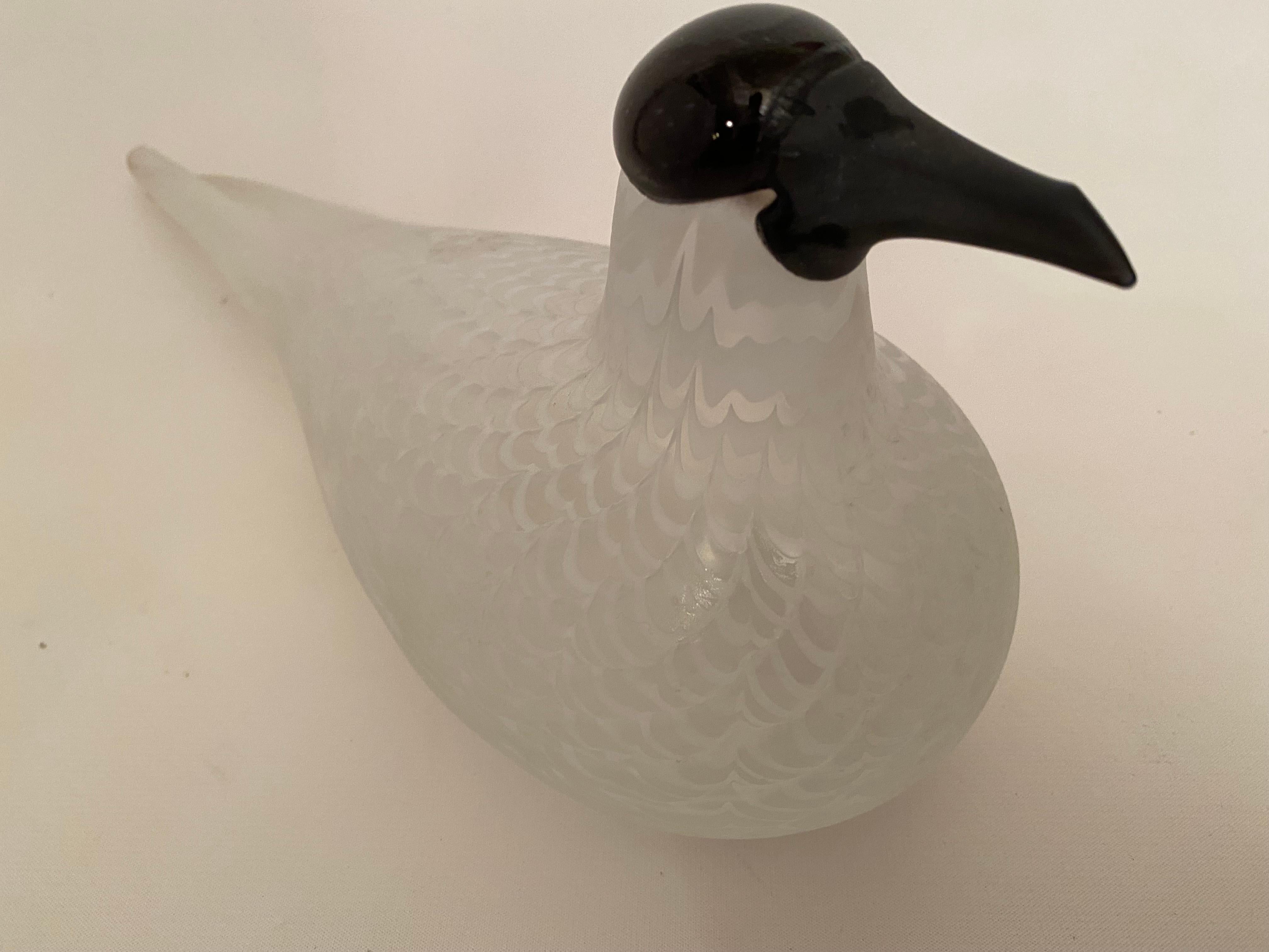 Late 20th Century Oiva Toikka Nuutajarvi Notsjo Glass Bird Sculpture