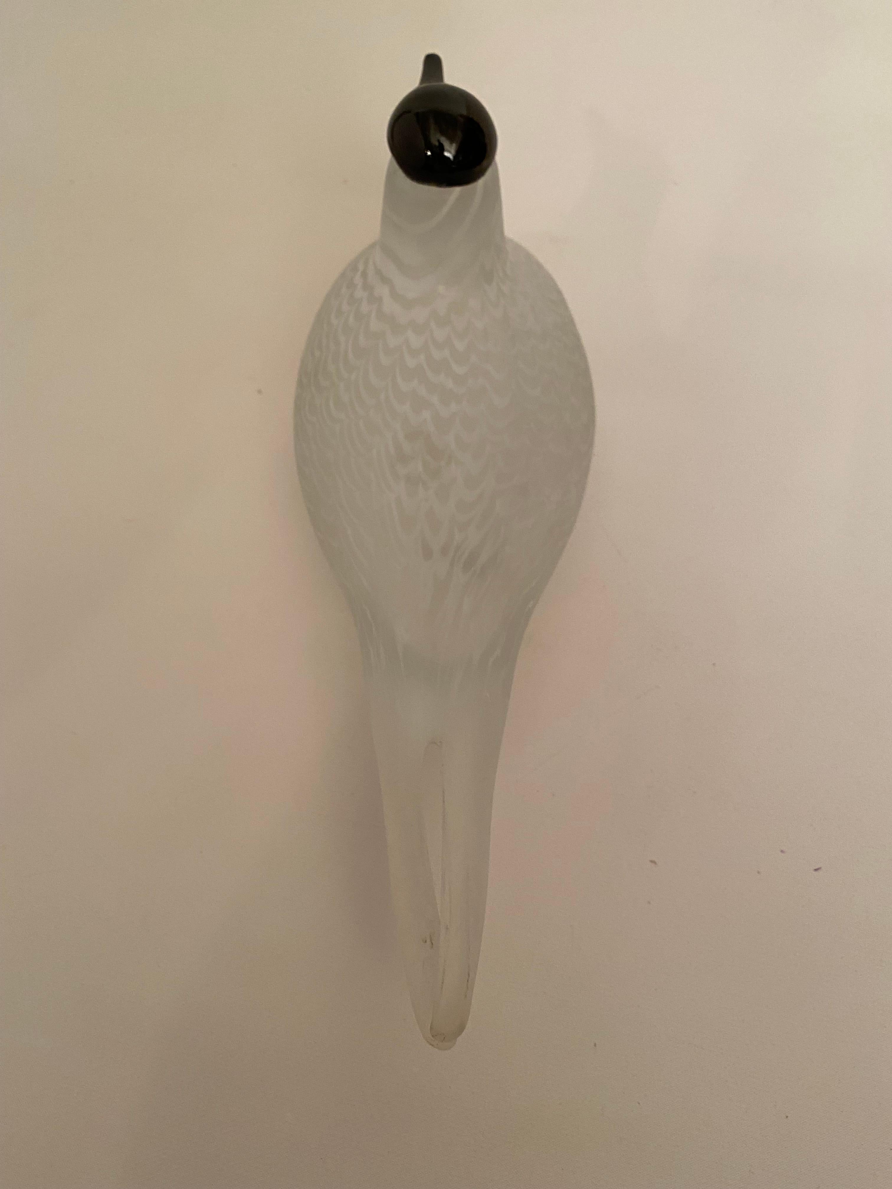 Art Glass Oiva Toikka Nuutajarvi Notsjo Glass Bird Sculpture