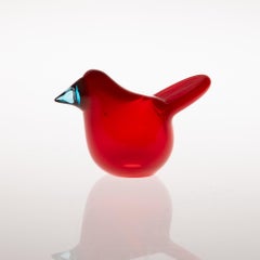 Oiva Toikka "Sieppo" Flycatcher Glass Bird for Iittala, Finland, c. 1972