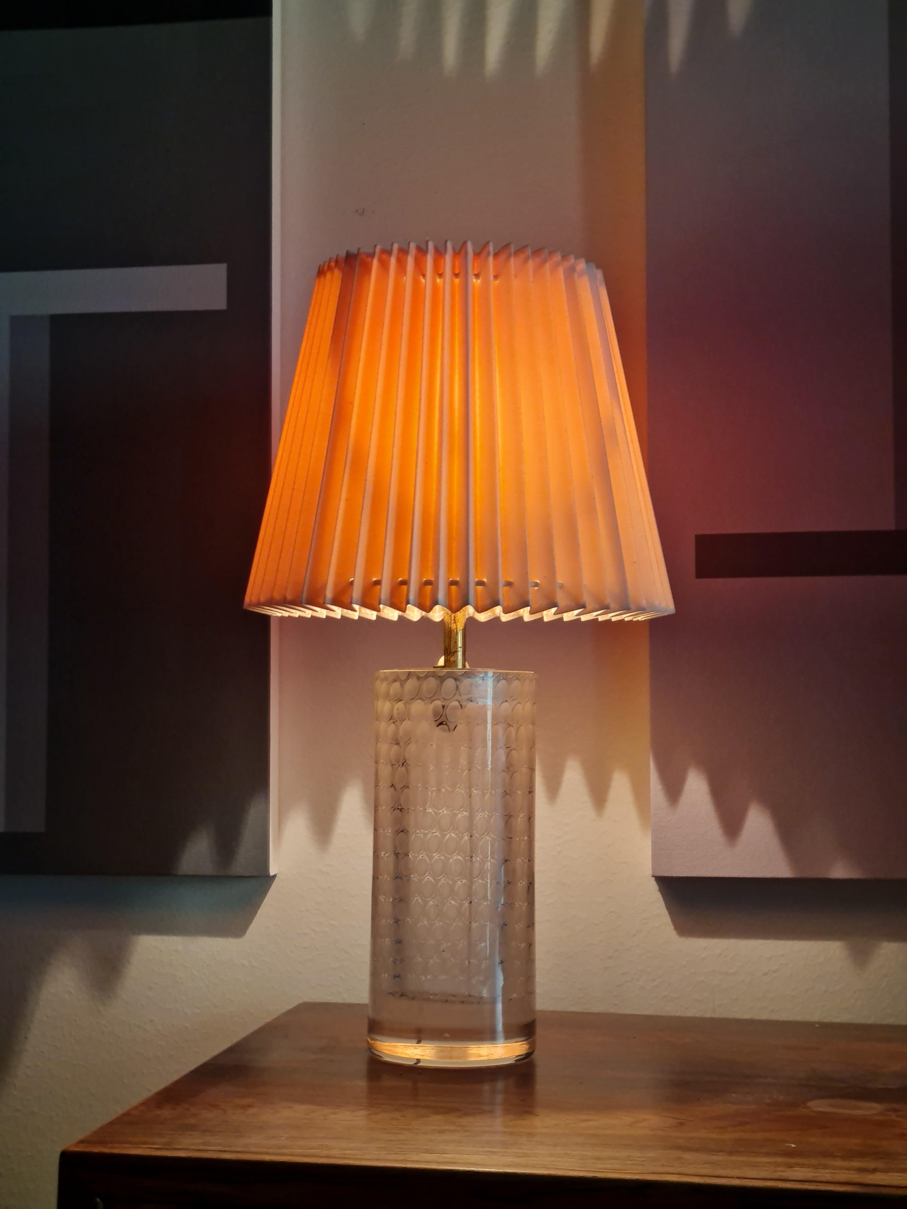 Lampe de table en verre d'art signée Oiva Toikka, modèle N443, Finlande Nuutajärvi, années 1960 en vente 5