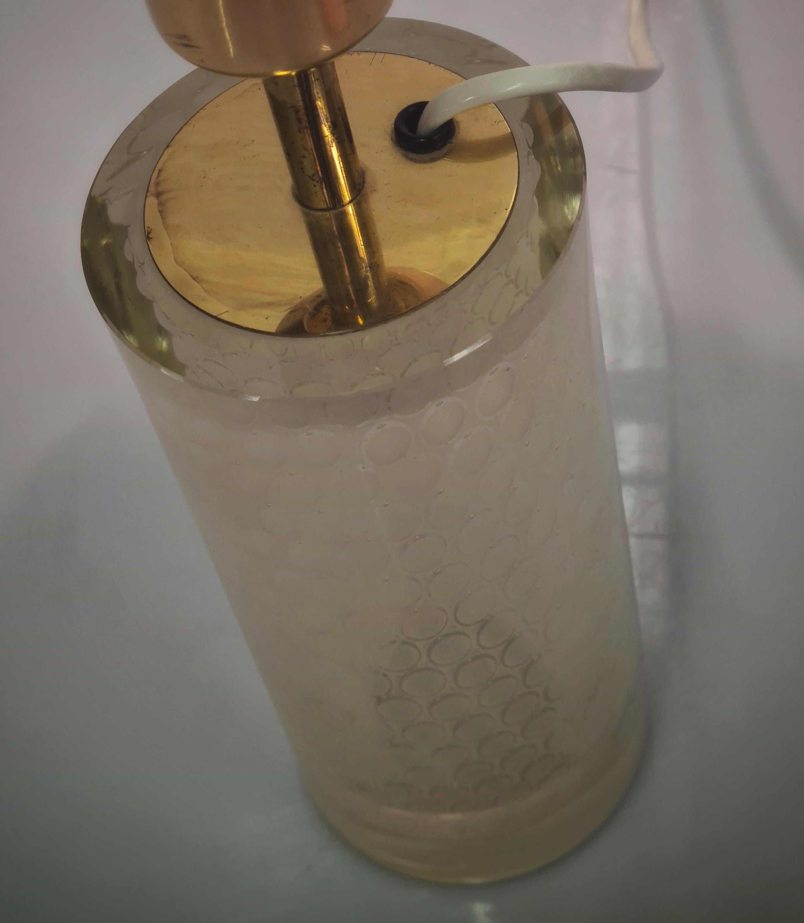 Lampe de table en verre d'art signée Oiva Toikka, modèle N443, Finlande Nuutajärvi, années 1960 en vente 2