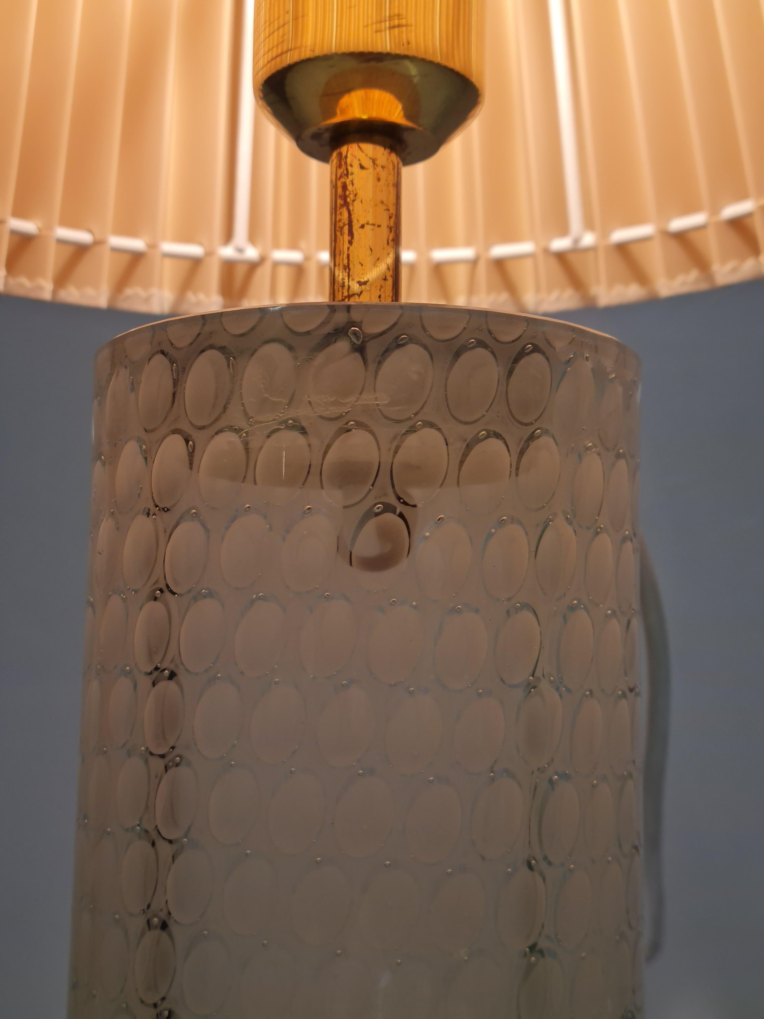 Lampe de table en verre d'art signée Oiva Toikka, modèle N443, Finlande Nuutajärvi, années 1960 en vente 3
