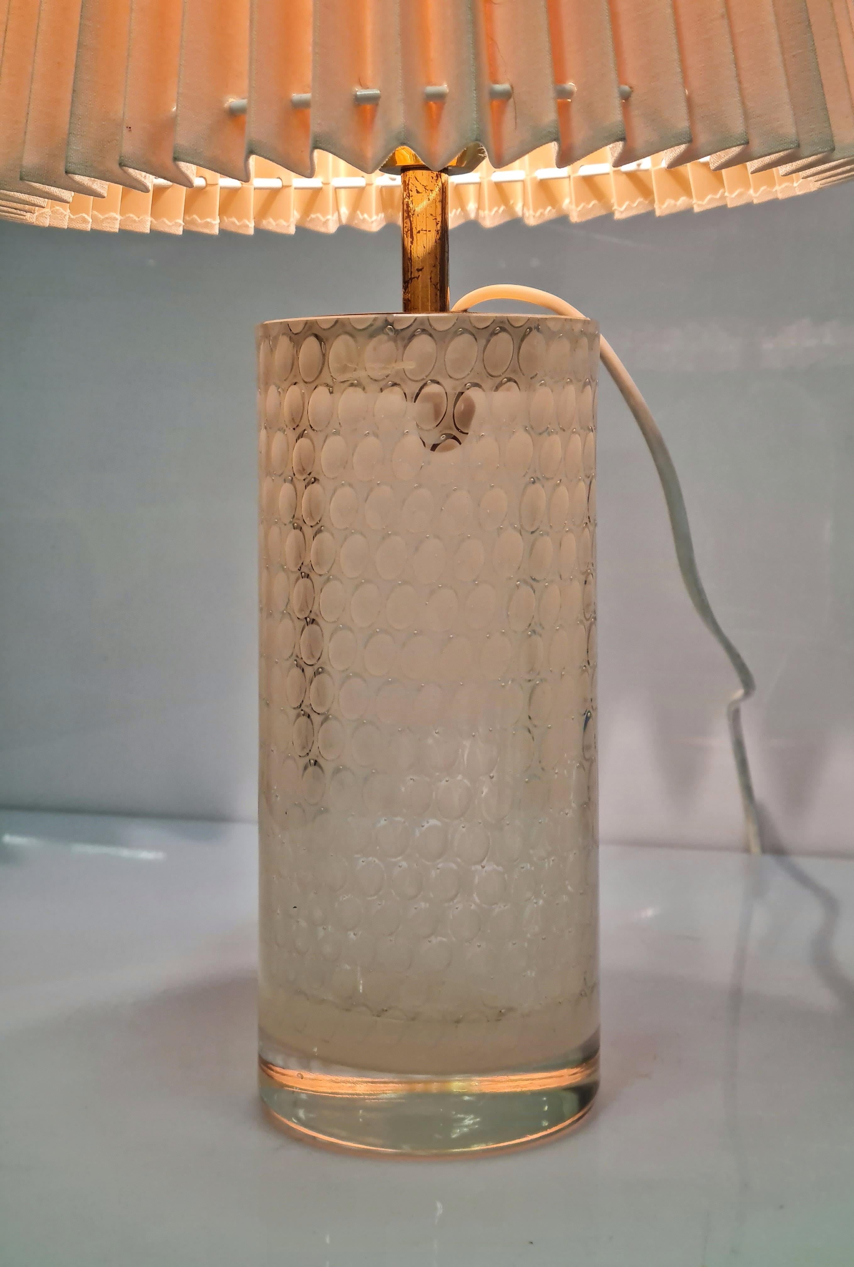 Lampe de table en verre d'art signée Oiva Toikka, modèle N443, Finlande Nuutajärvi, années 1960 en vente 4