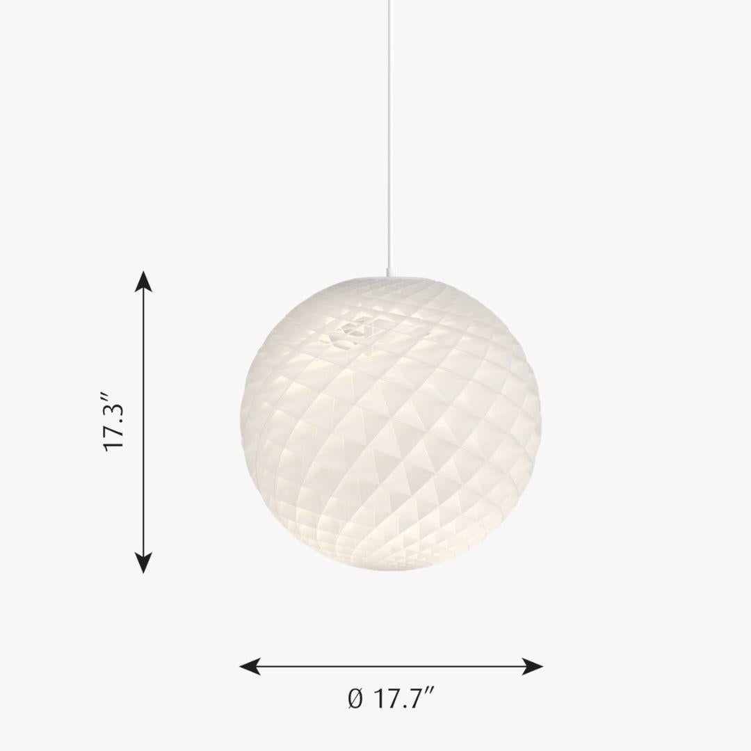 Aluminum Oivind Slaatto Medium 'Patera' Pendant in PVC Foil For Louis Poulsen For Sale