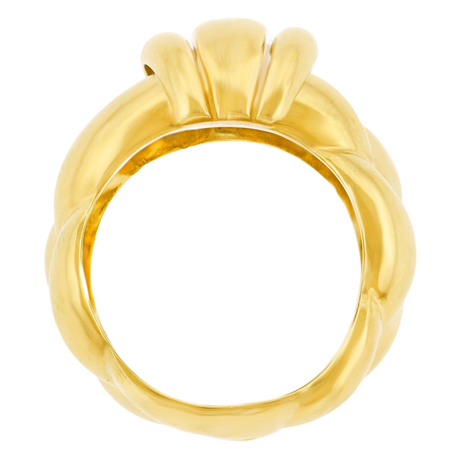 O.J. Perin Gold Ring 18k France For Sale 4