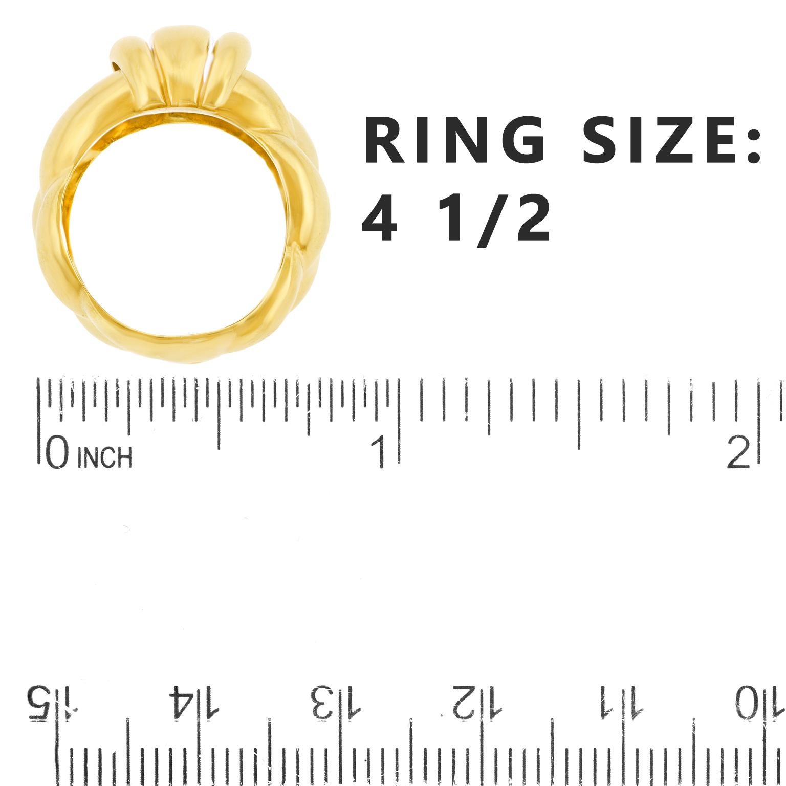 Women's or Men's O.J. Perin Gold Ring 18k France For Sale