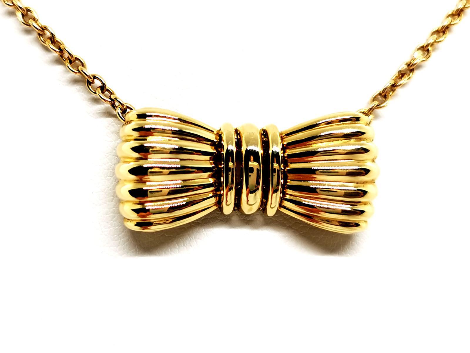 O.J. Perrin Chain Necklace Yellow Gold In Excellent Condition For Sale In PARIS, FR