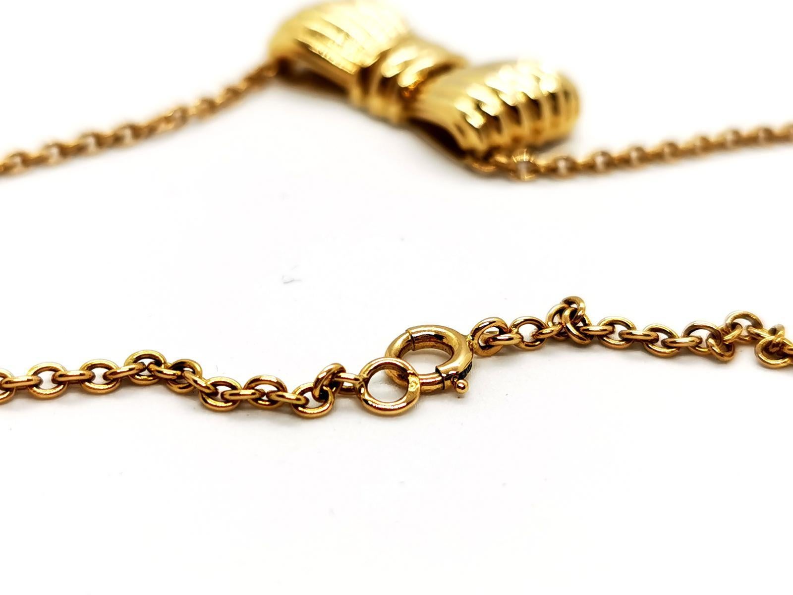 Women's O.J. Perrin Chain Necklace Yellow Gold For Sale