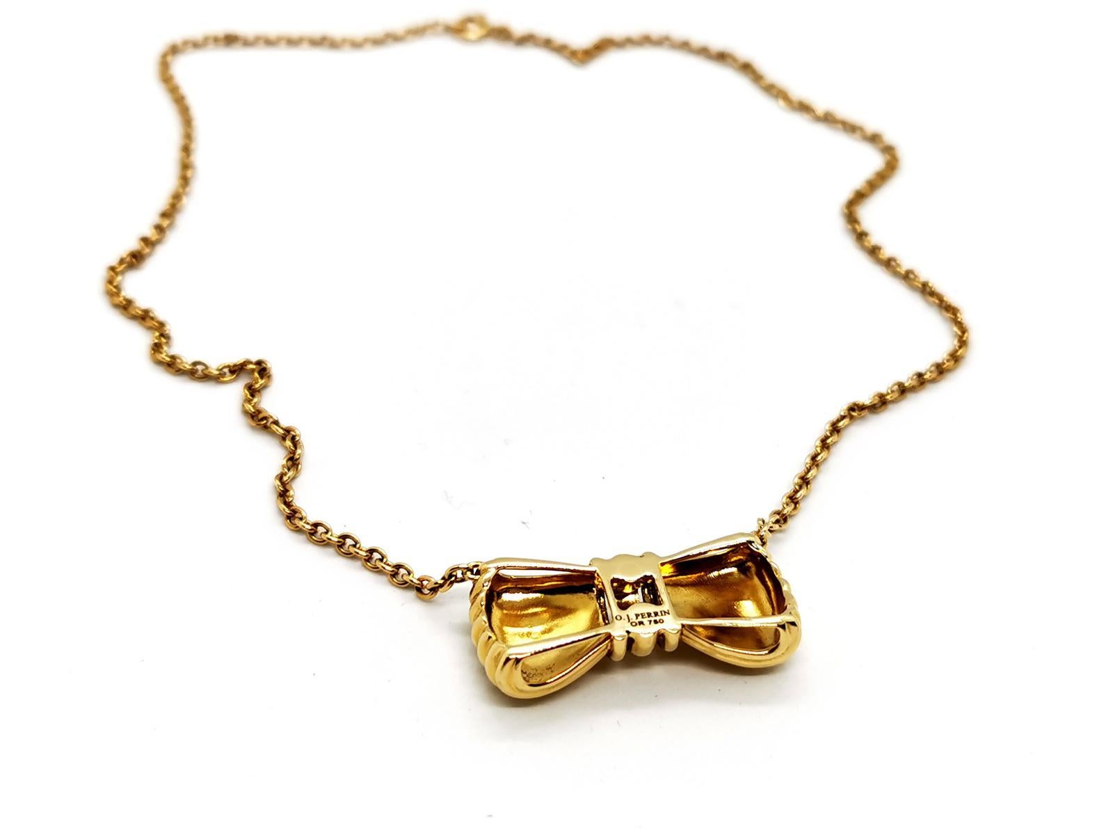 O.J. Perrin Chain Necklace Yellow Gold For Sale 2