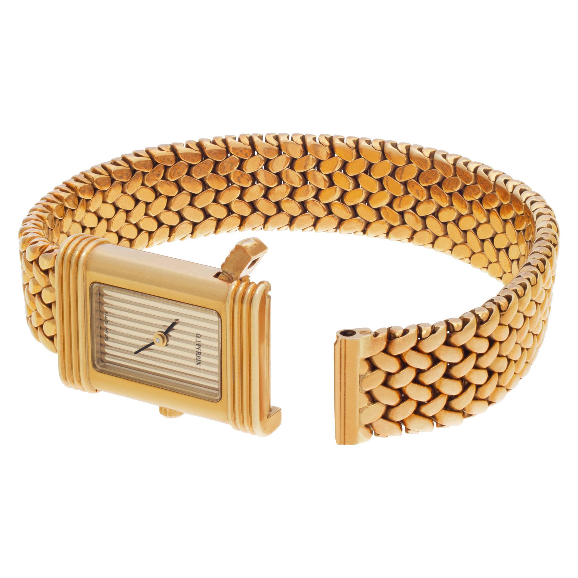 O.J Perrin Classic Watch in 18k Yellow Gold 1