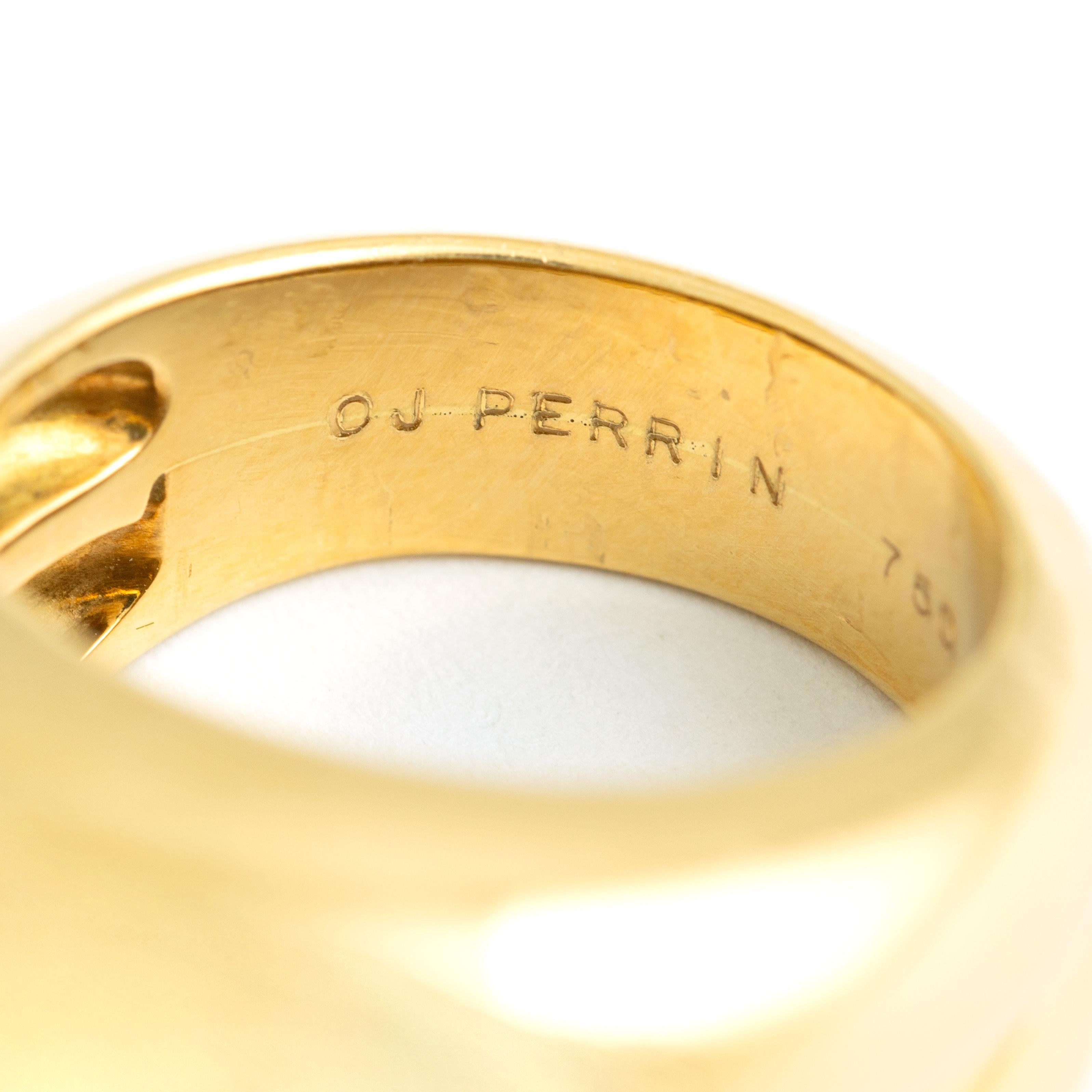 O.J. Perrin Paris Collection Verona Yellow Gold 18k Ring 1