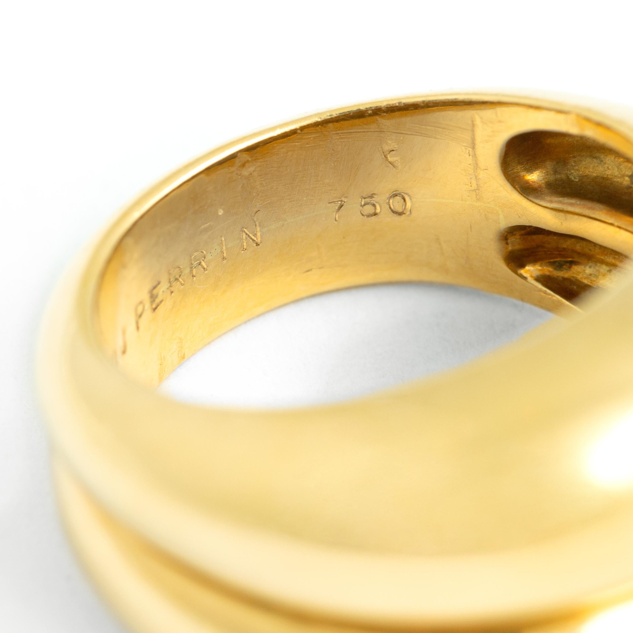 O.J. Perrin Paris Collection Verona Yellow Gold 18k Ring 2