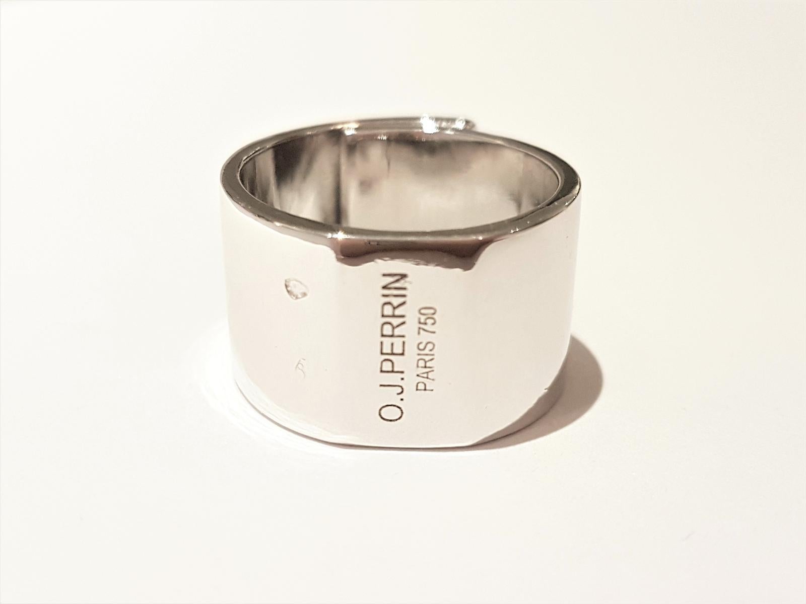 Women's O.J. Perrin Ring Légendes White Gold For Sale