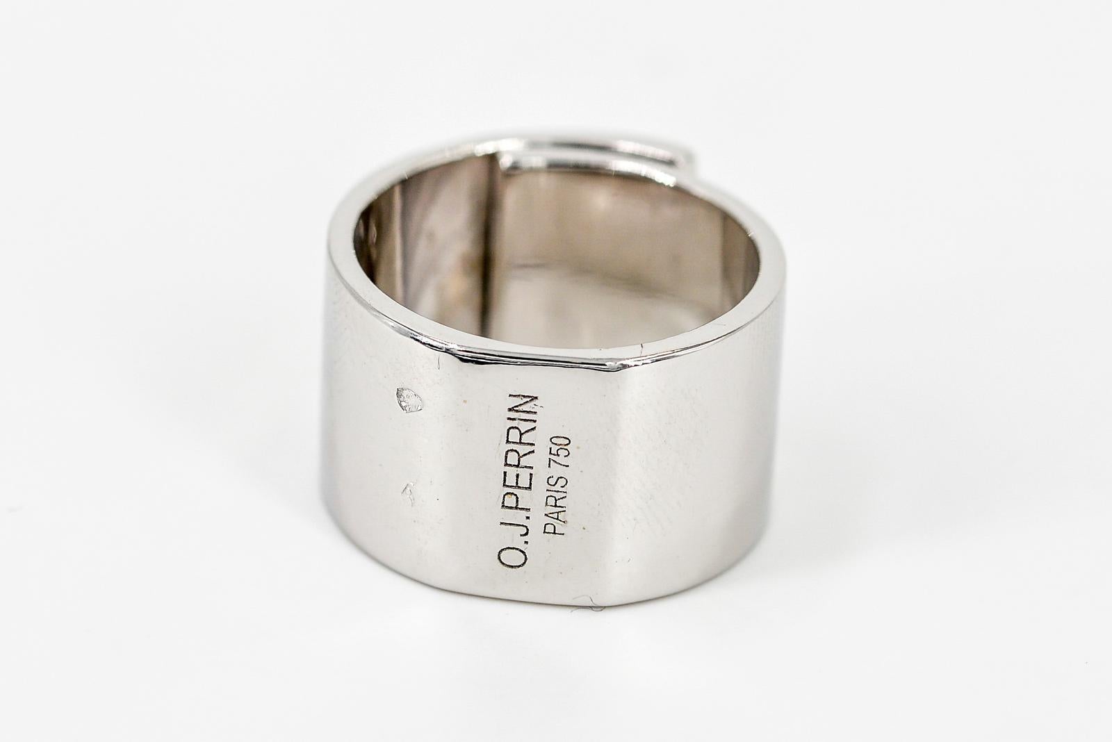 O.J. Perrin Ring Légendes White Gold For Sale 1