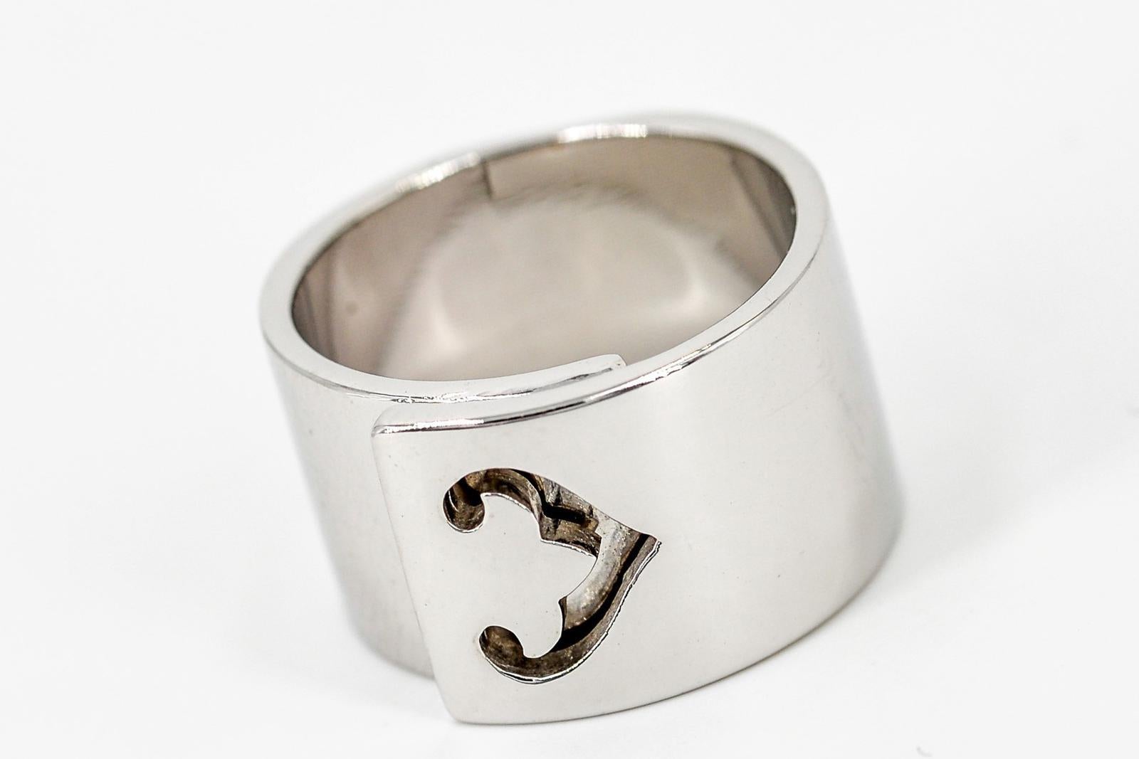 O.J. Perrin Ring Légendes White Gold For Sale 2