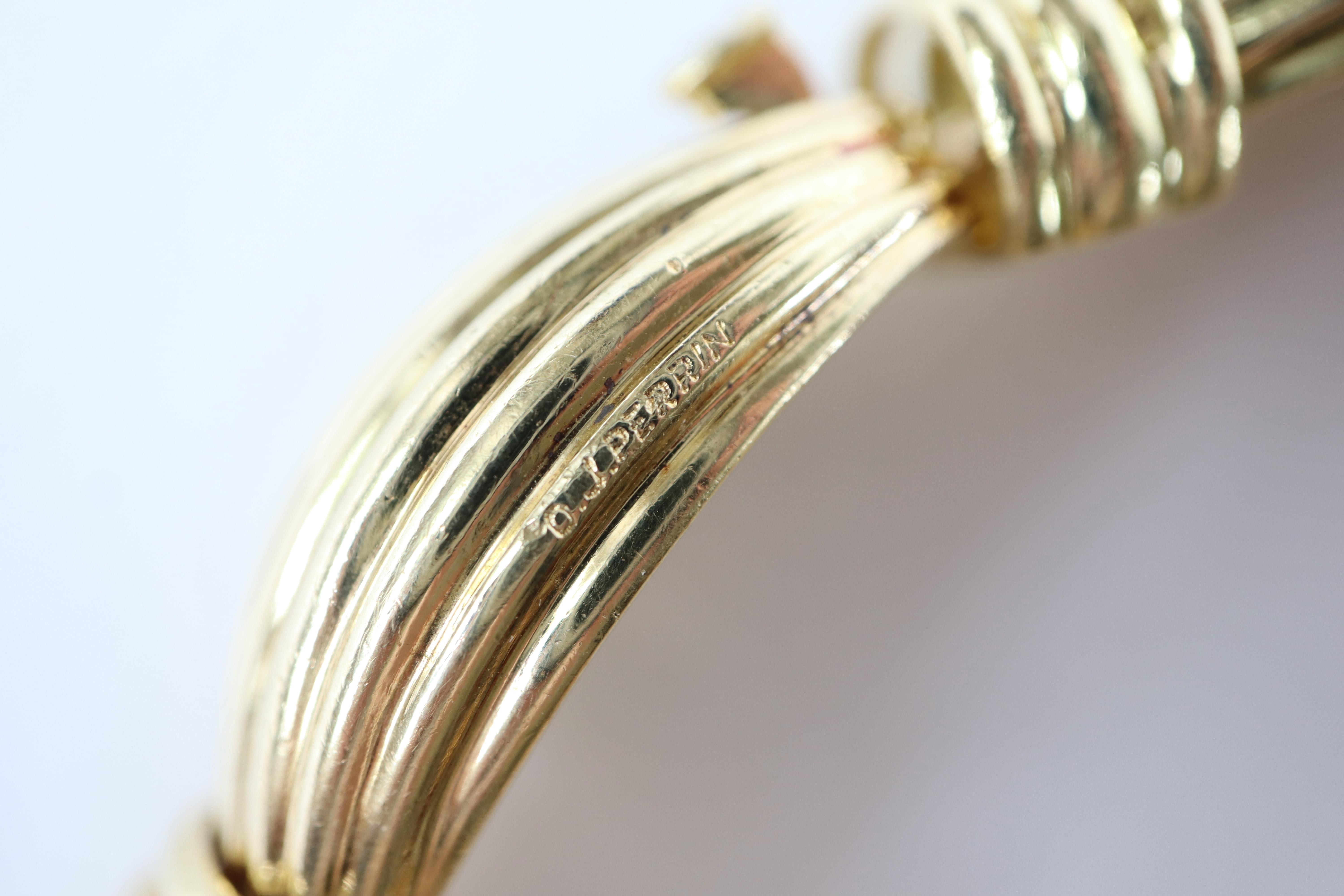 O.J. Perrin Vintage-Armband aus 18 Karat Gold im Angebot 1