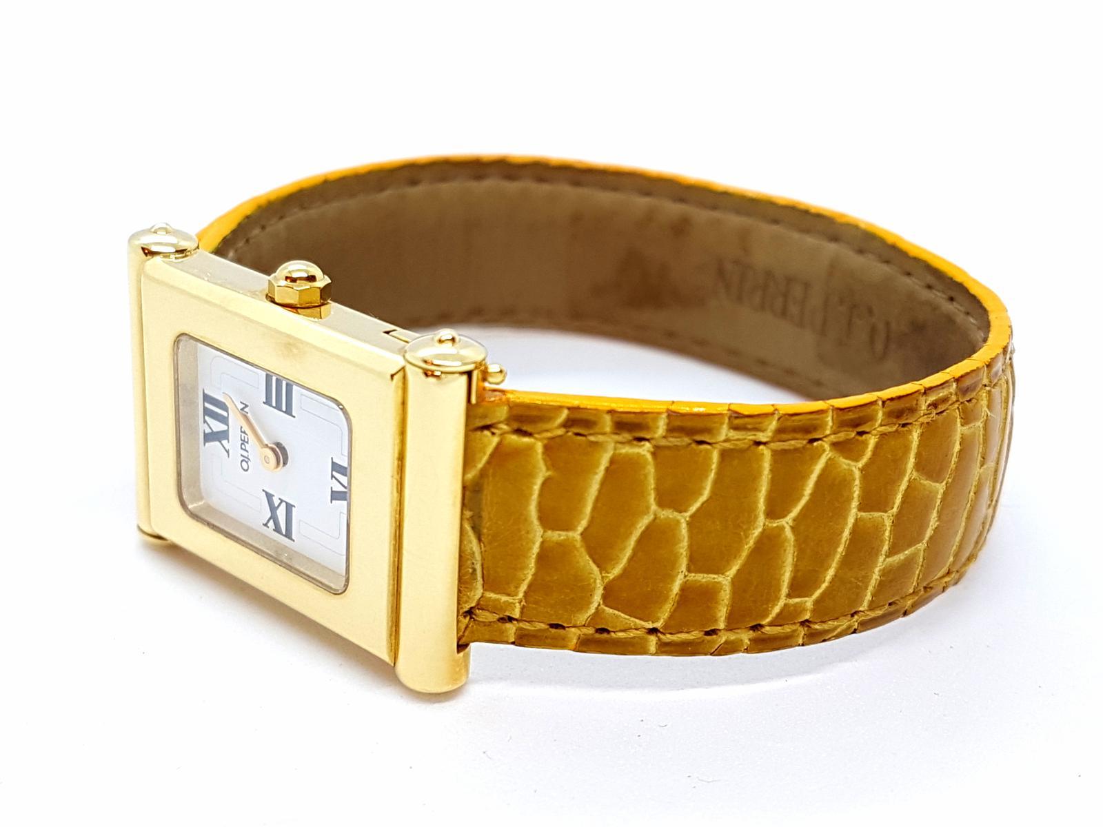 O.J. Perrin Watch Milady Yellow Gold In New Condition For Sale In PARIS, FR