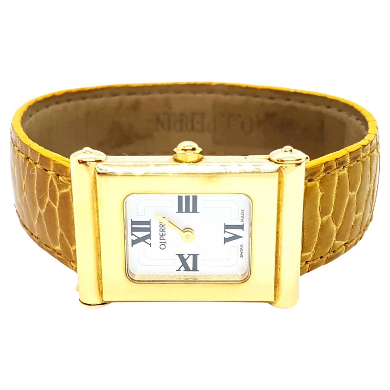 O.J. Perrin Watch Milady Yellow Gold For Sale