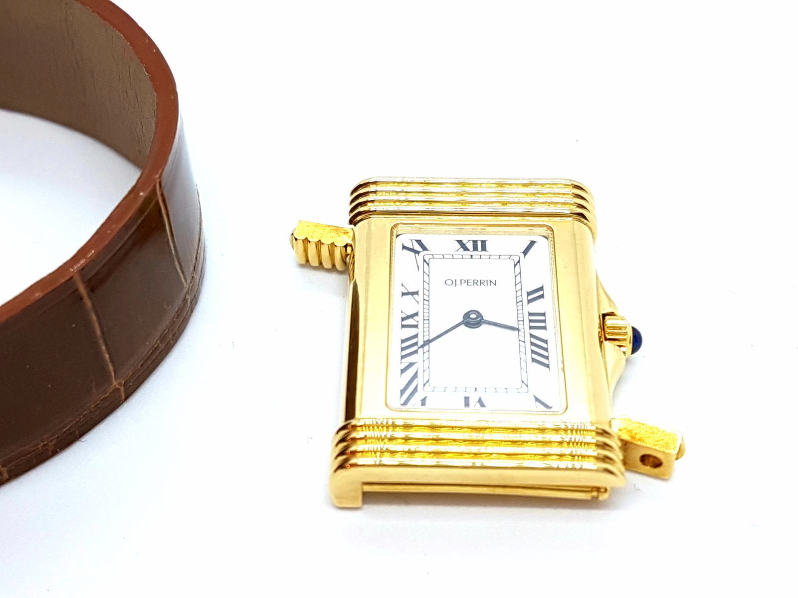 O.J. Perrin-Uhr  Gelbgold im Angebot 8