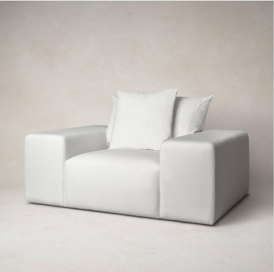 Turkish Ojai Lounge Chair- White For Sale