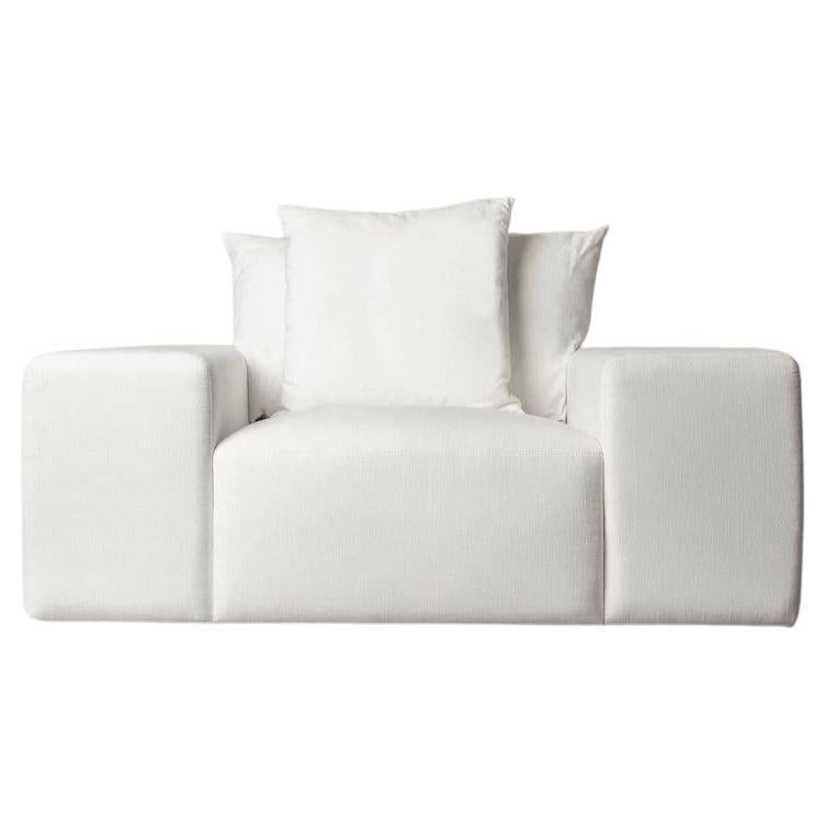 Ojai Lounge Chair- White For Sale